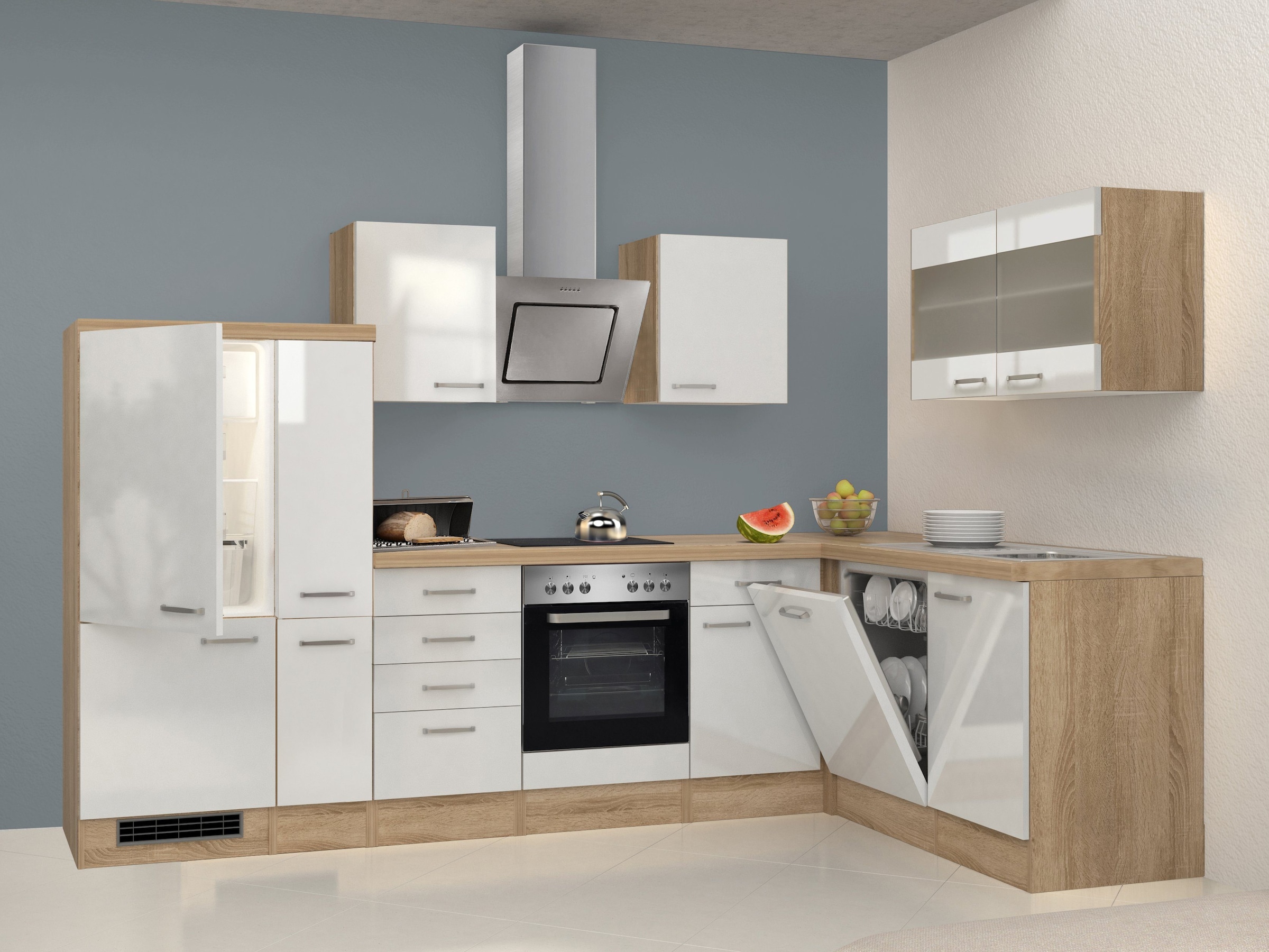 Flex-Well Küchenzeile »Florenz«, mit E-Geräten, auf x 170 cm kaufen Raten 310 Gesamtbreite