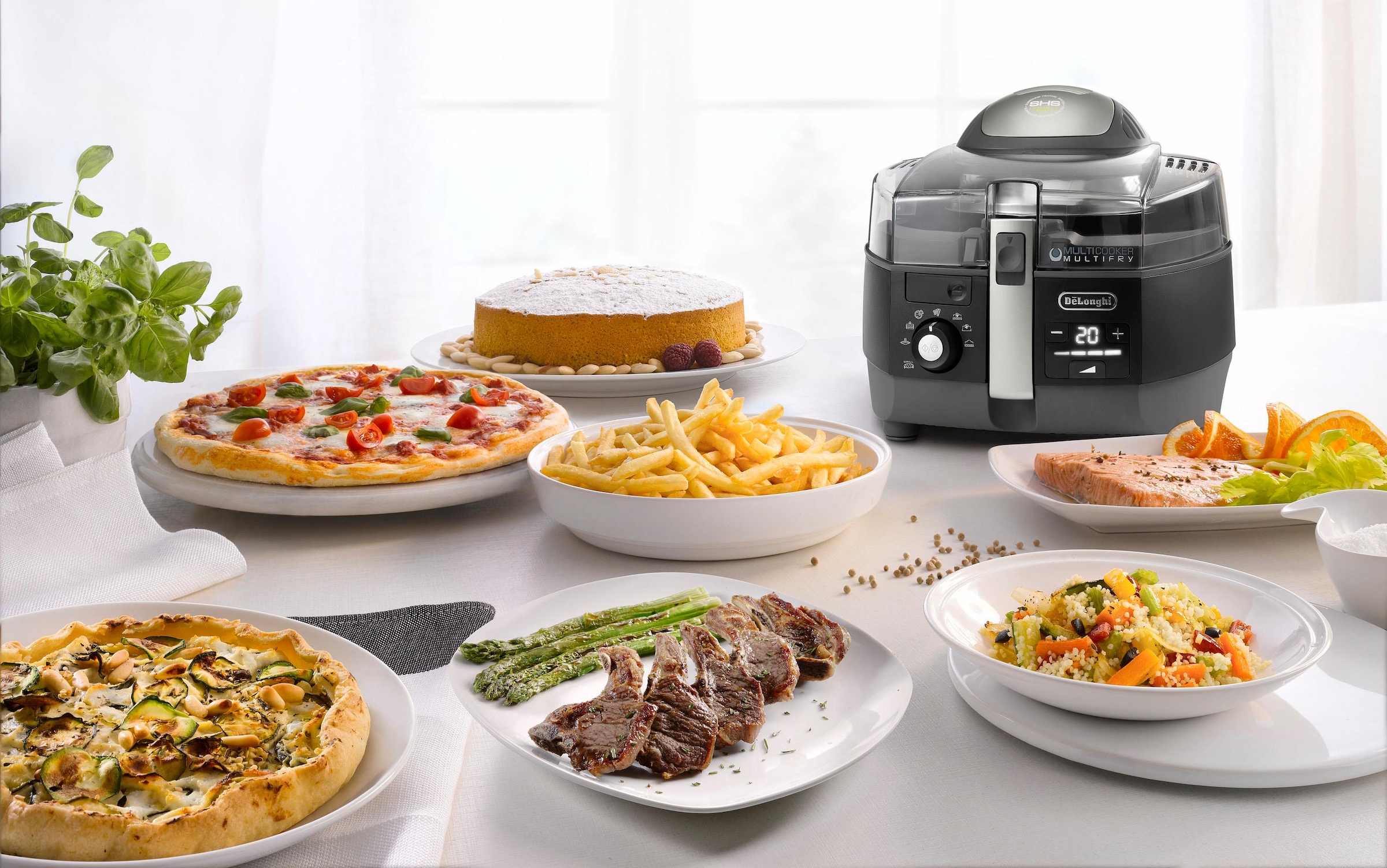 De'Longhi Heißluftfritteuse »MultiFry EXTRA CHEF PLUS FH1396.BK«, 2300 W, Multicooker, auch zum Brotbacken, Fassungsvermögen 1,7 kg