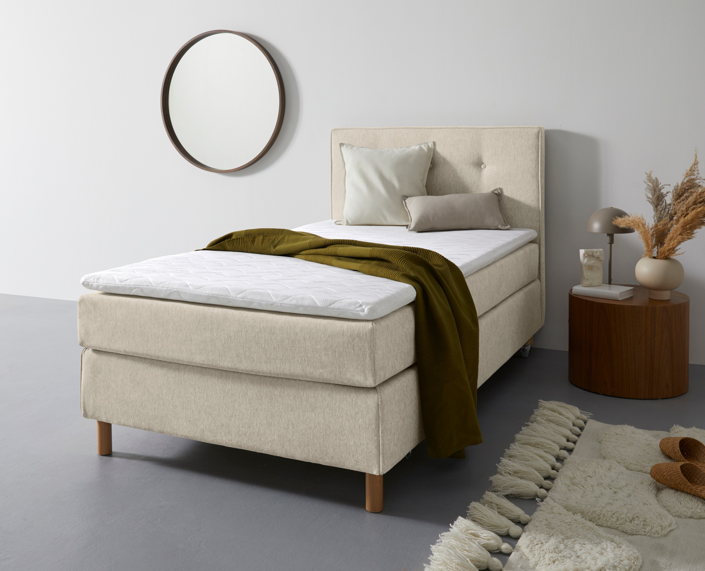Home affaire Boxspringbett »Heimatblick 100x200cm beliebig erweiterbar zu D günstig online kaufen