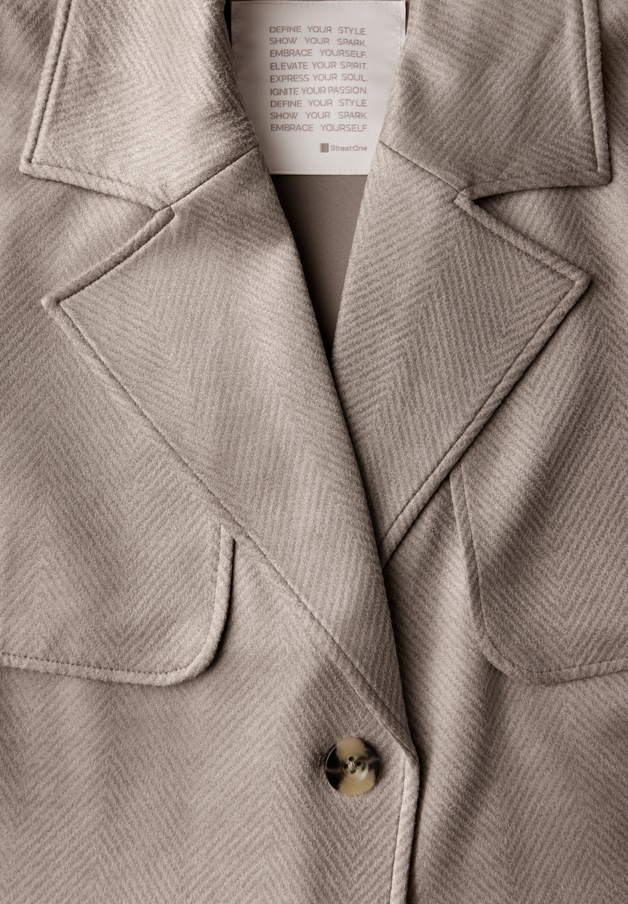 STREET ONE Jackenblazer , im Velours-Look
