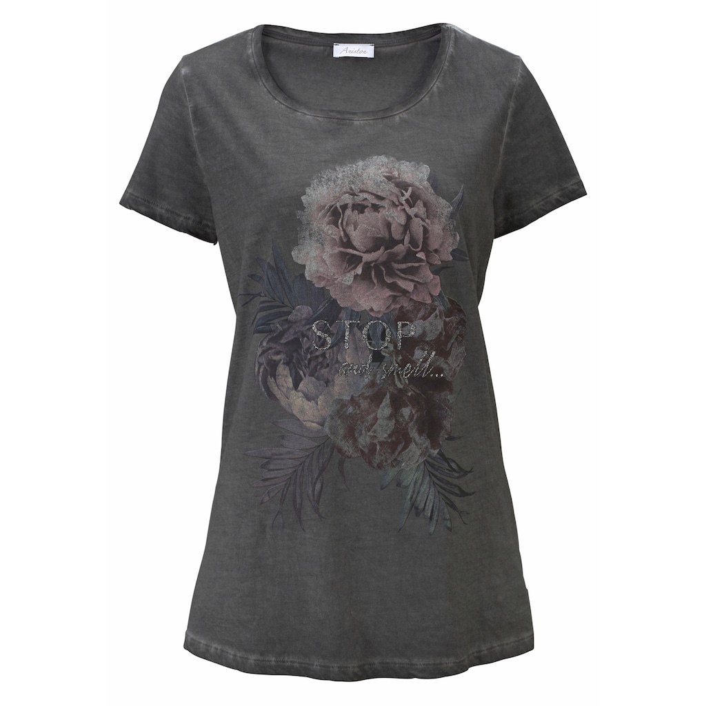 Aniston CASUAL T-Shirt, mit Oil dyed-Waschung