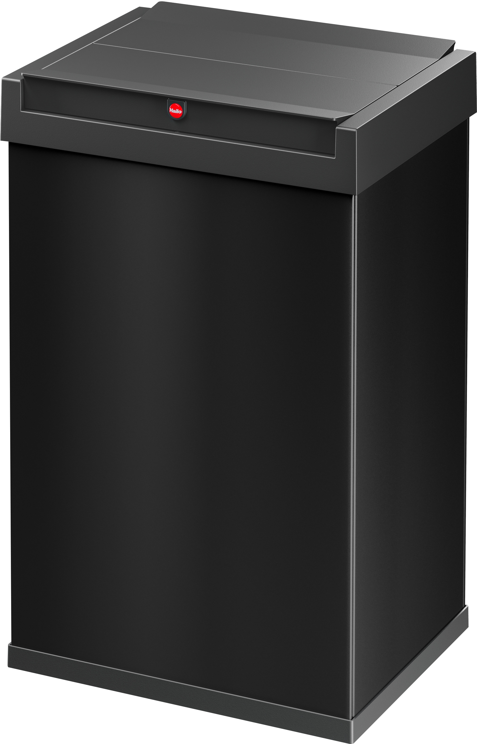 HAILO Mülleimer »Big-Box Swing L« 1 Behälter 35 Liter, Stahlblech, Abfallbox mit selbstschließendem Schwingdeckel schwarz