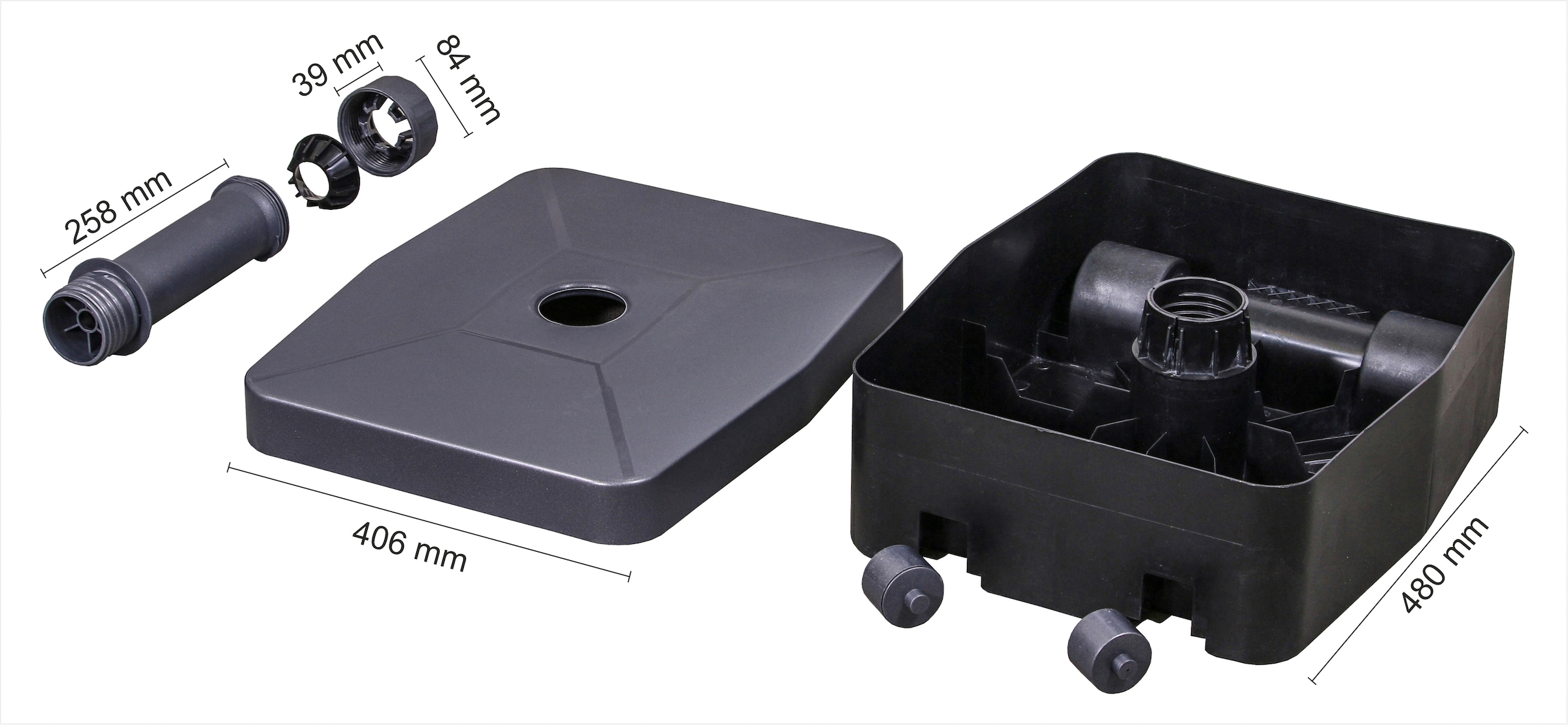 Schneider Schirme Kunststoffschirmständer »TOPSELLER!« Passend für Schirmstockdurchmesser von 30 - 50 mm