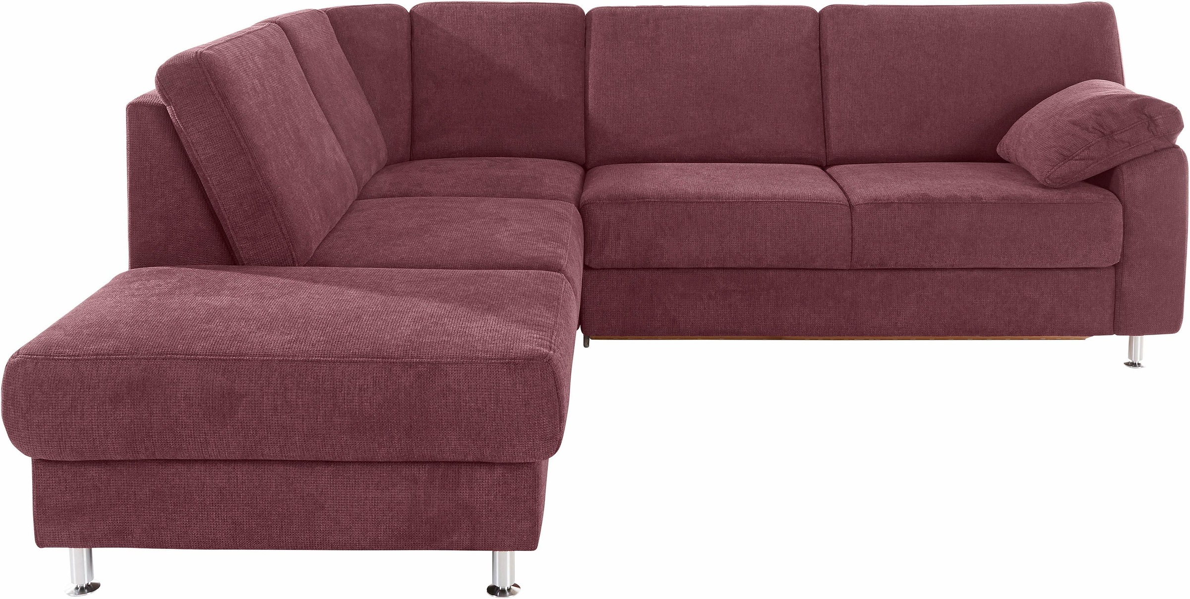 sit&more Ecksofa »Belfort L-Form«, wahlweise mit Vorziehsitz und Bettkasten