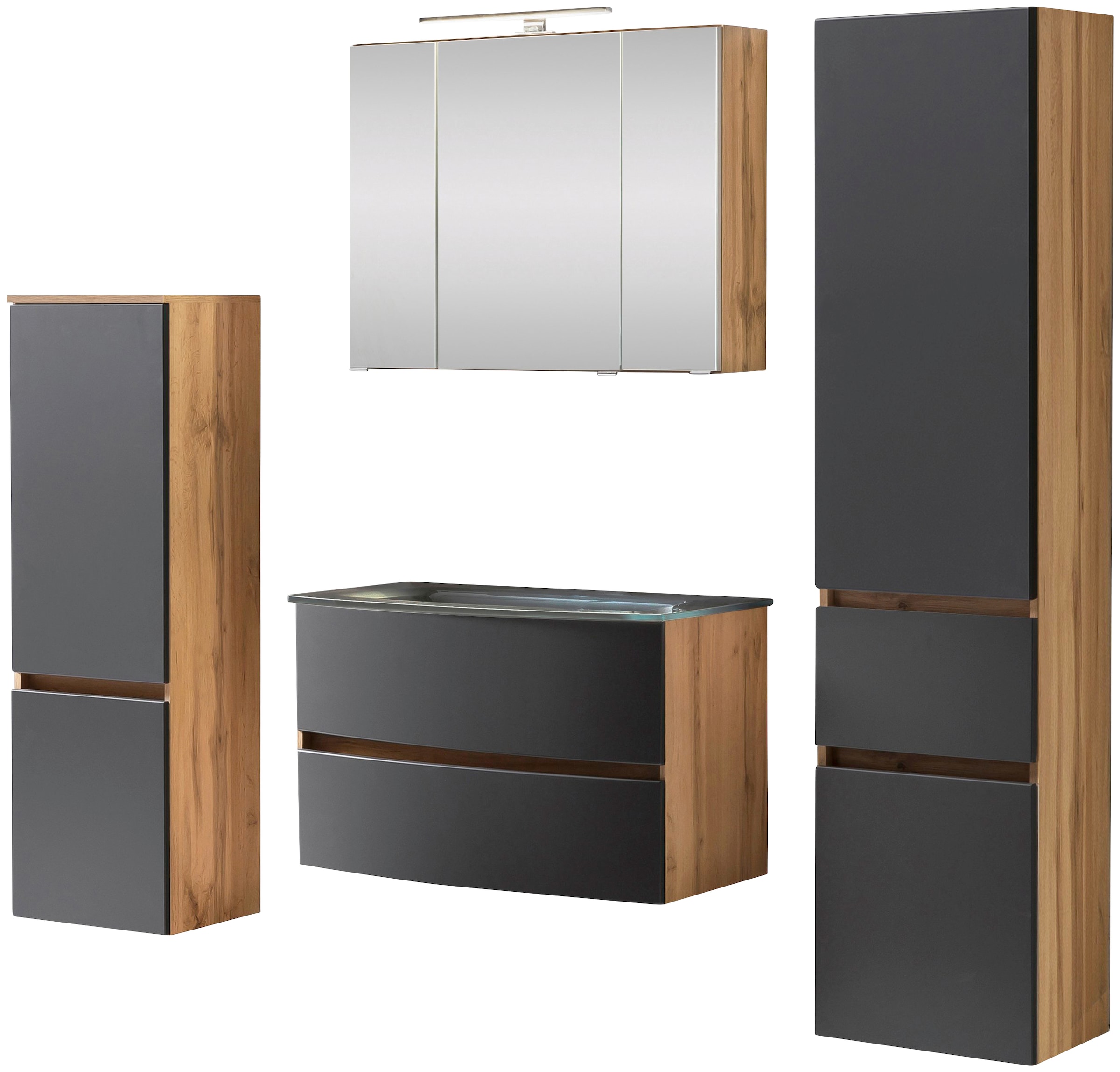 welltime Badezimmer-Set »Kaunas« Set, 4 Stk. tlg. günstig online kaufen