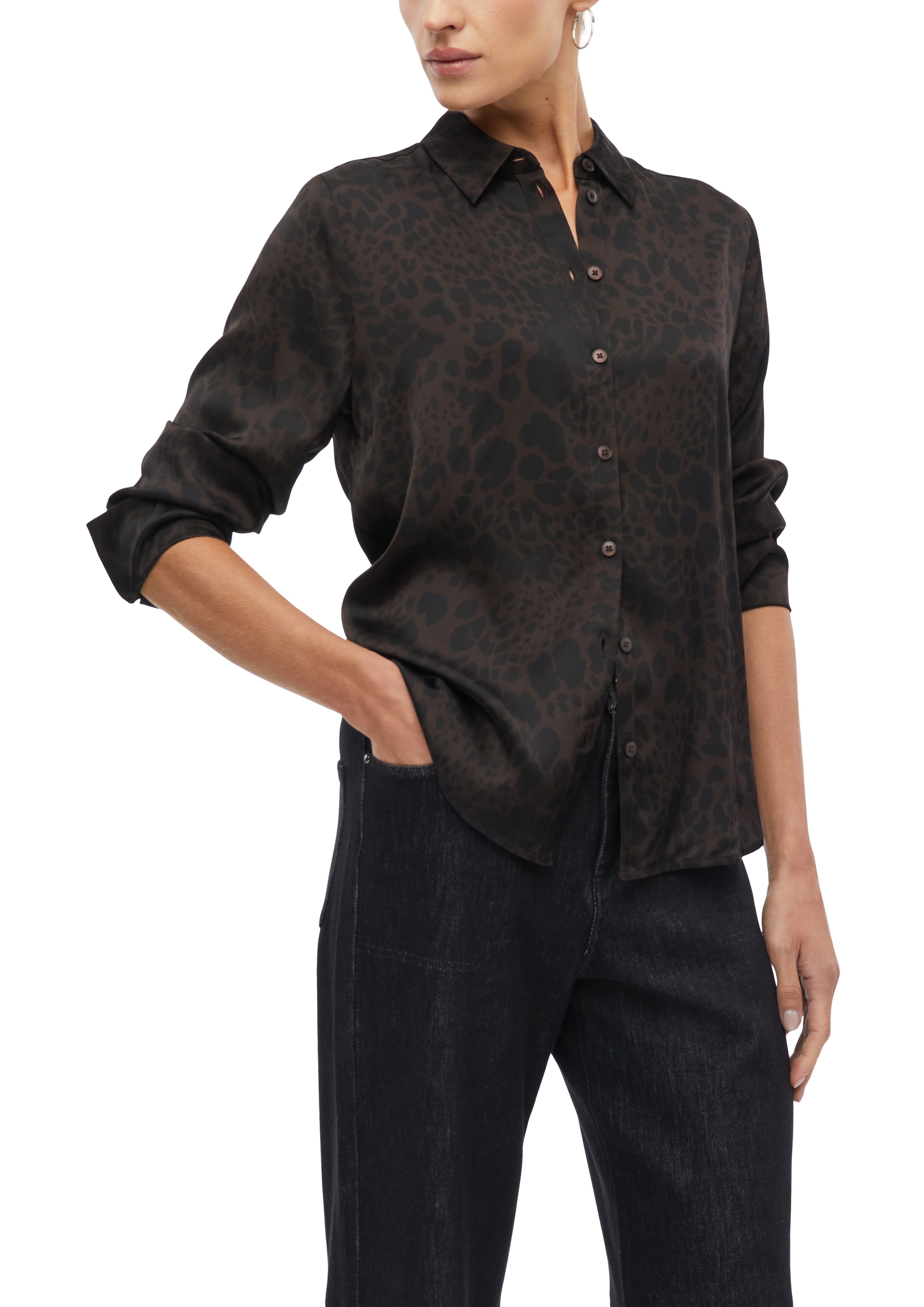 s.Oliver BLACK LABEL Langarmbluse aus Viskose