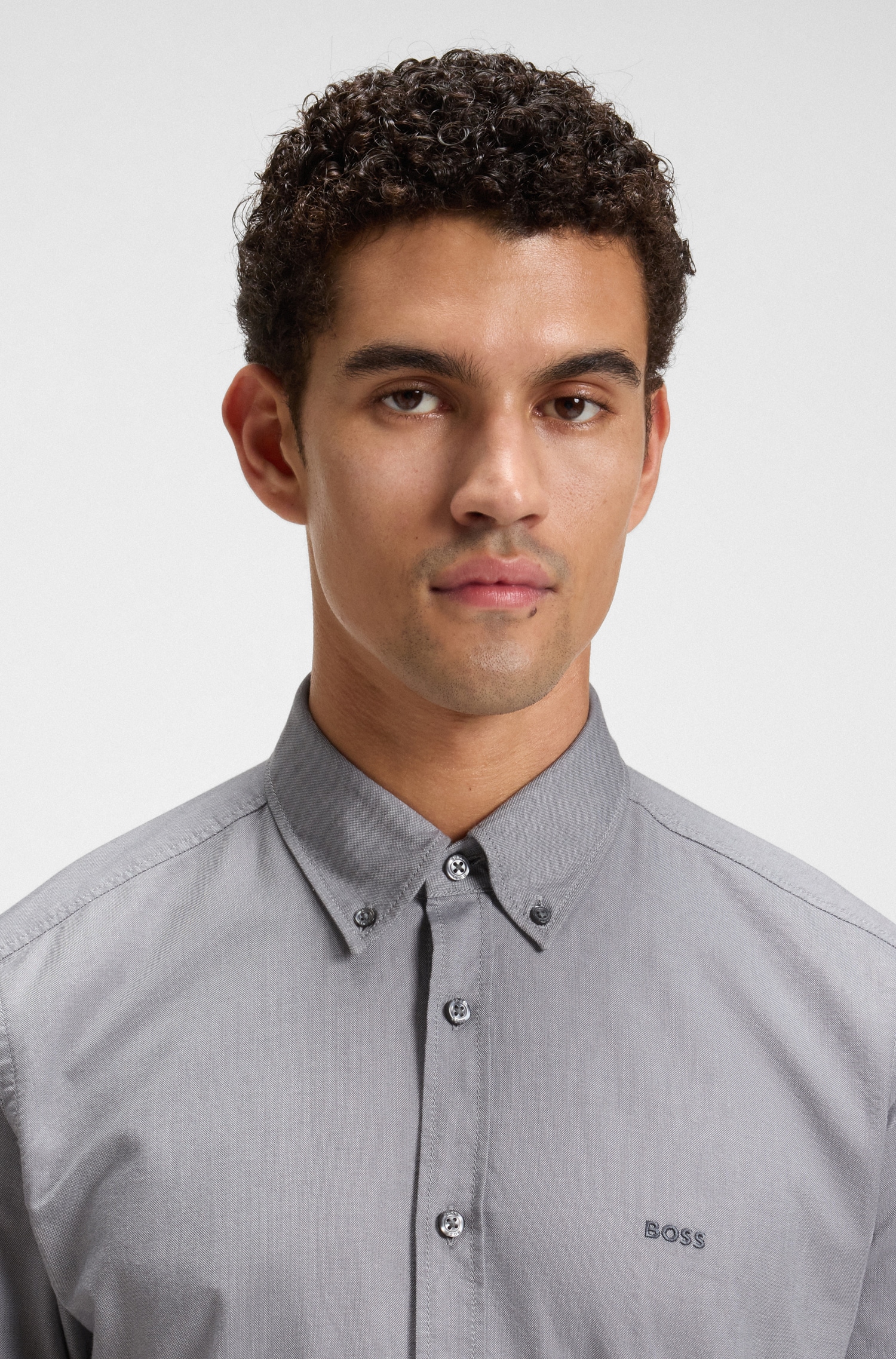 BOSS ORANGE Businesshemd »Rickert«, mit Button-down-Kragen