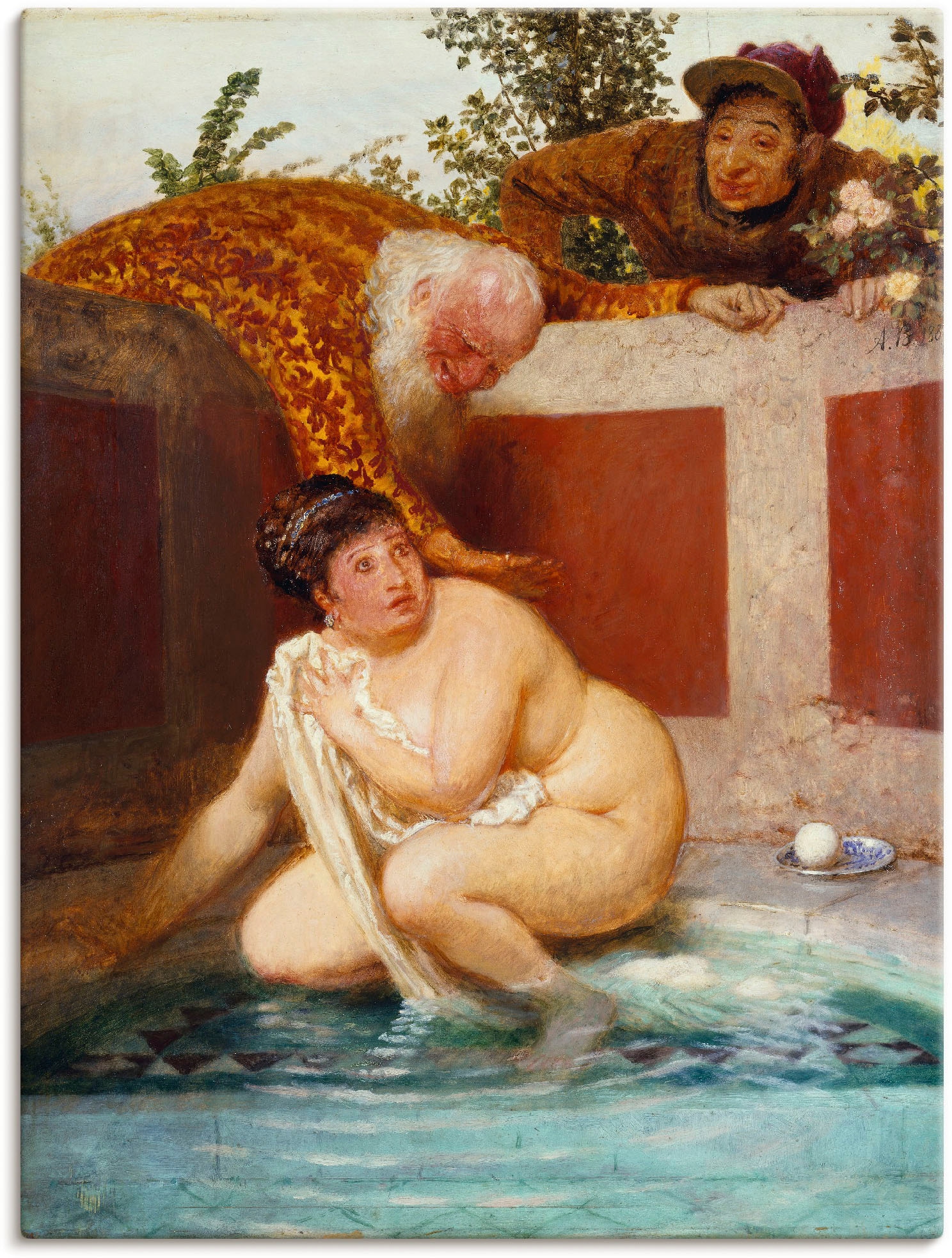 Artland Wandbild »Susanna im Bade. 1888«, Frau, (1 St.), als Leinwandbild, günstig online kaufen