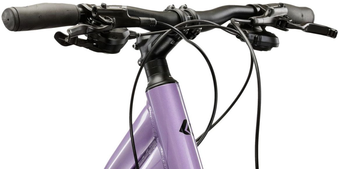 Kross Crossrad »Crossrad Damen 28" Evado 5.0 lila 18 Gänge« 18 Gang Shimano CUES U3020 Schaltwerk Kettenschaltung