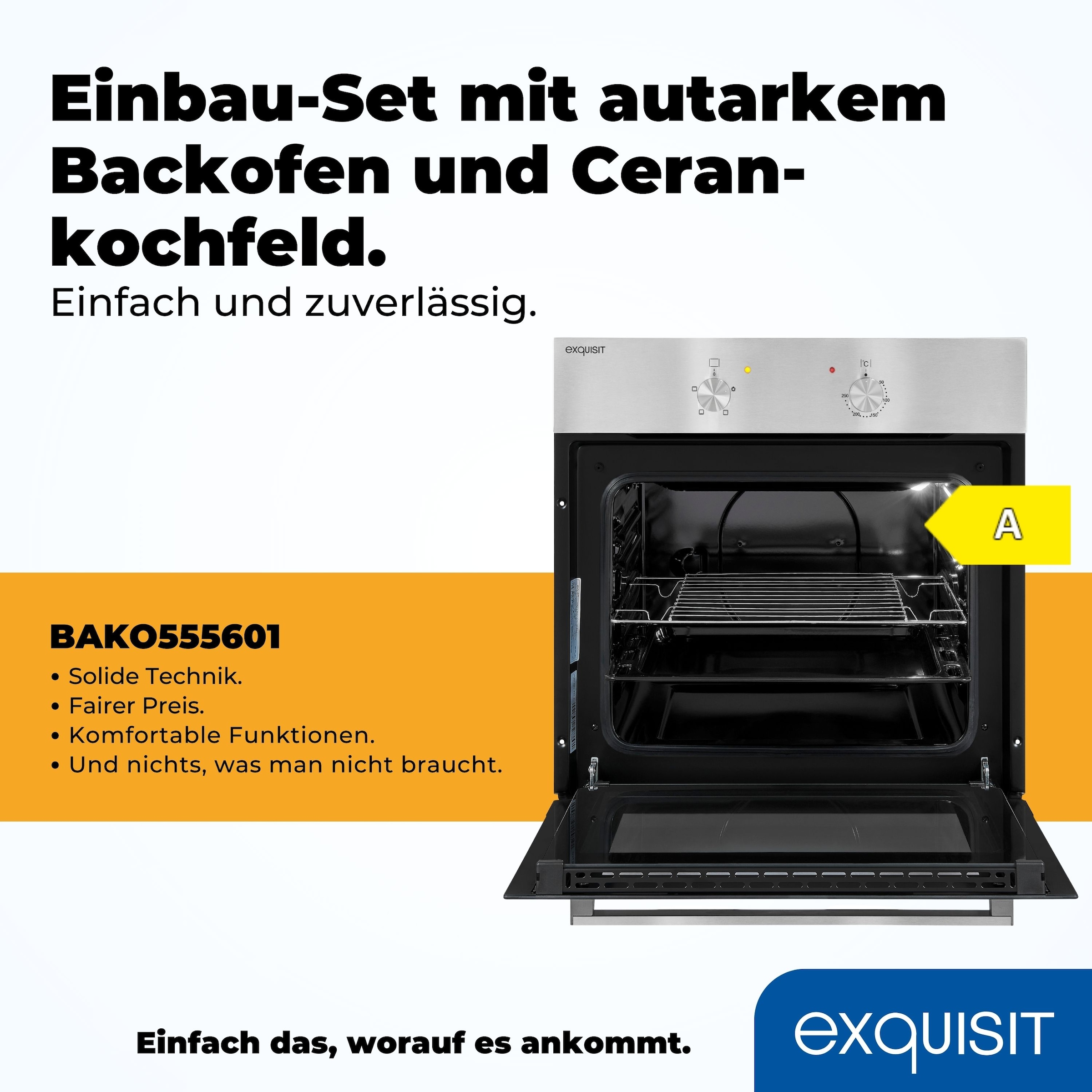 exquisit Backofen-Set »BAKO555601«