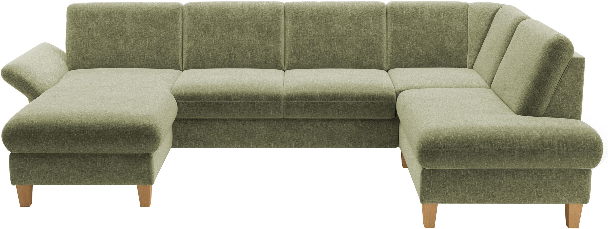Home affaire Wohnlandschaft "Rochelle, U-Form", optional mit Armteilverstel günstig online kaufen