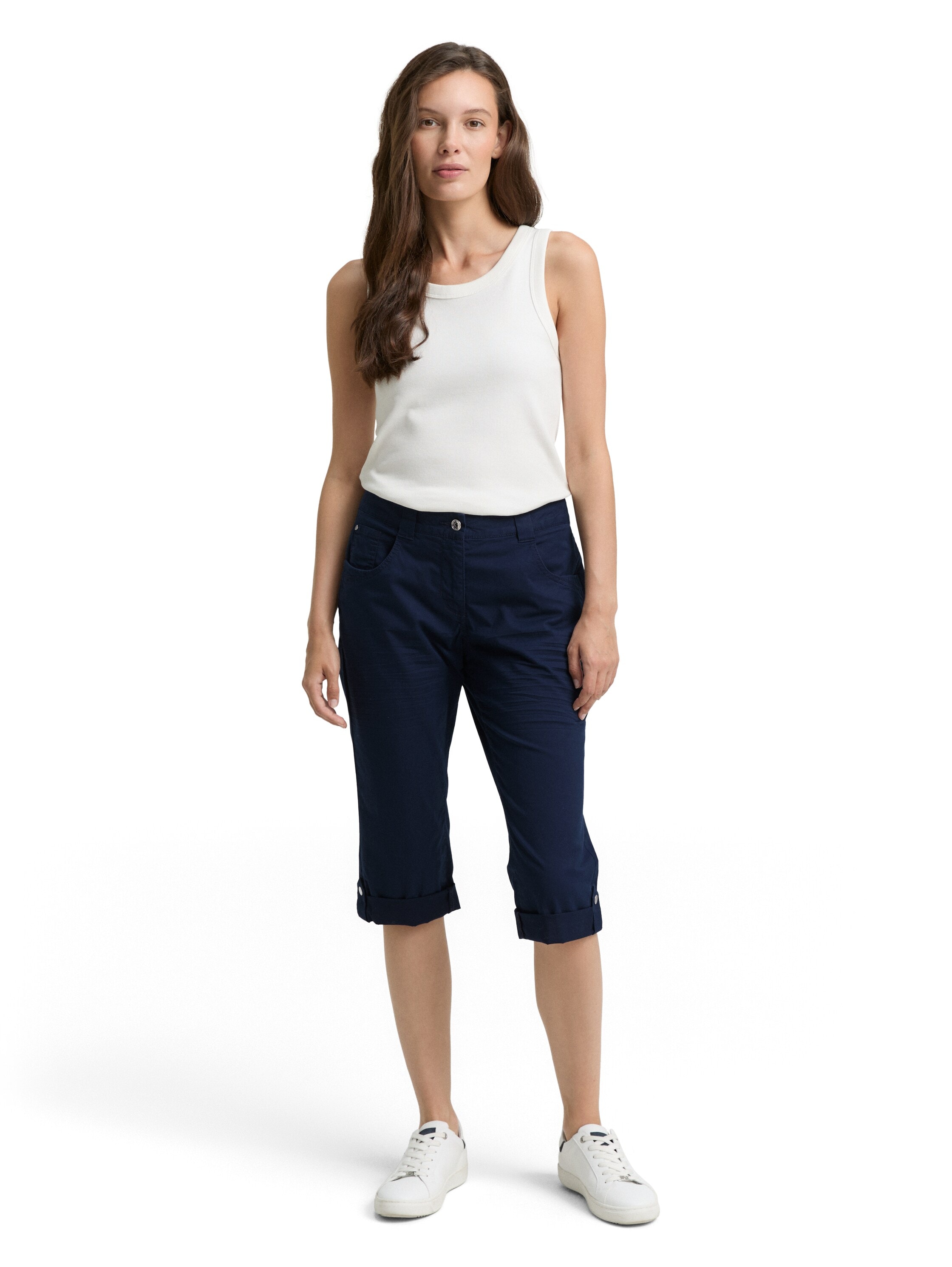 TOM TAILOR Caprihose, mit Streifen Muster