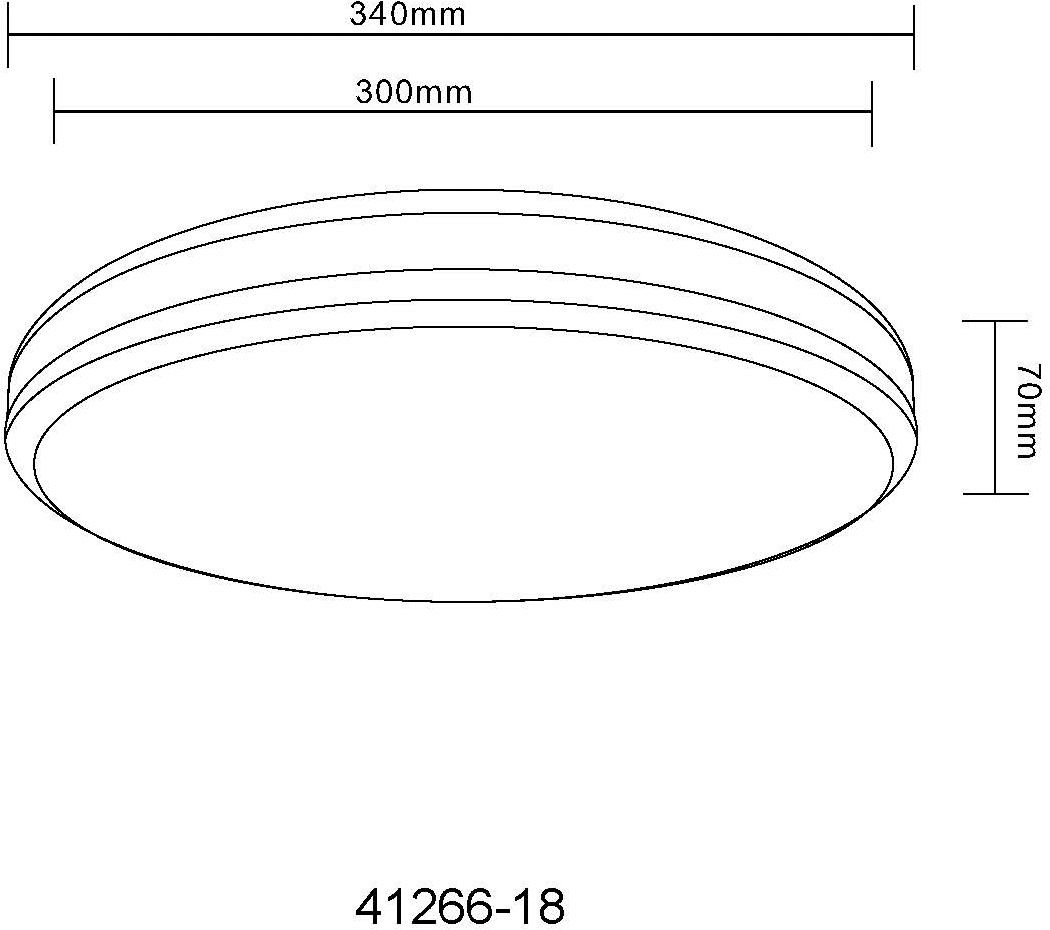 GLOBO LIGHTING LED Deckenleuchte »BETHA« LED-Modul 1 Stk. Deckenlampe/rund/Wohnzimmer/Schlafzimmer/elegant/rot-grün-blau