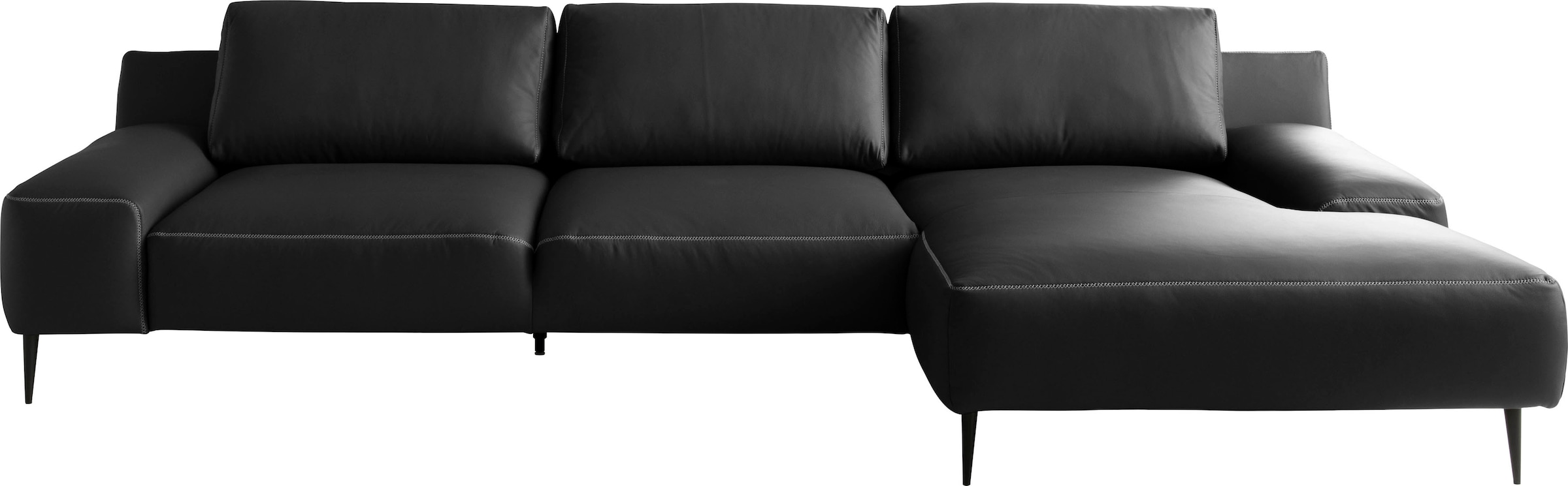 designwerk Ecksofa "Forma, zeitloses Designsofa mit aktuellem Fuß, L-Form", günstig online kaufen