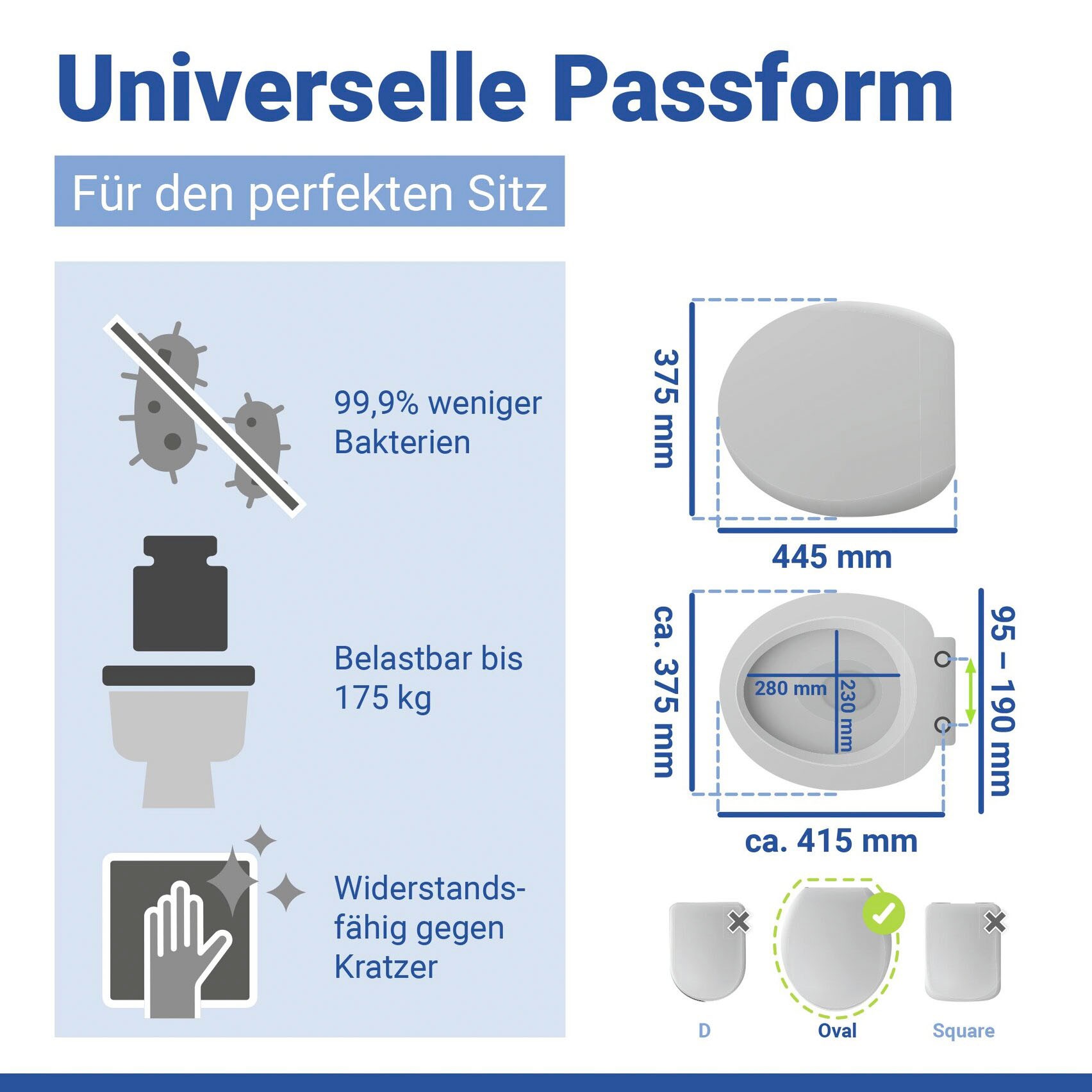 WENKO WC-Sitz »Samos« Mit Absenkautomatik