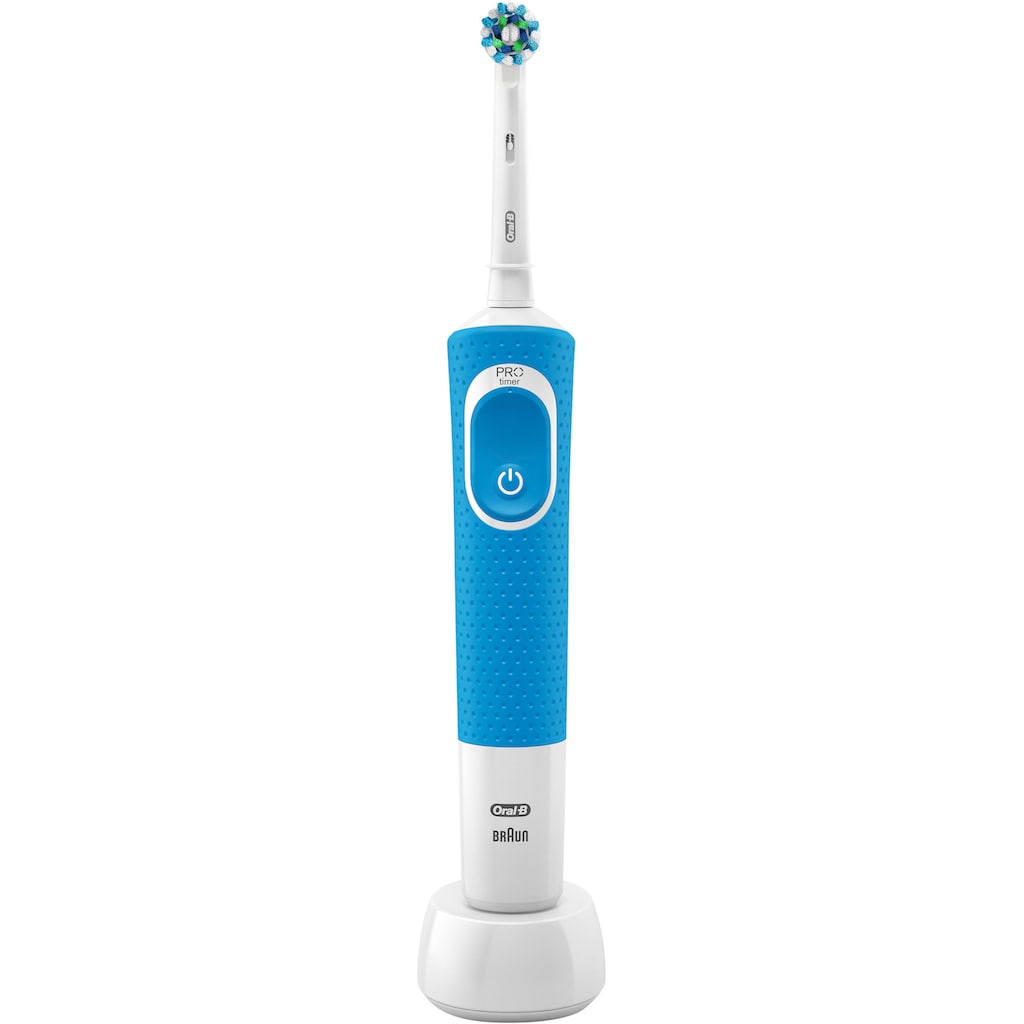 Oral-B Elektrische Zahnbürste »Vitality 100 CrossAction Blau«, 1 St. Aufsteckbürsten