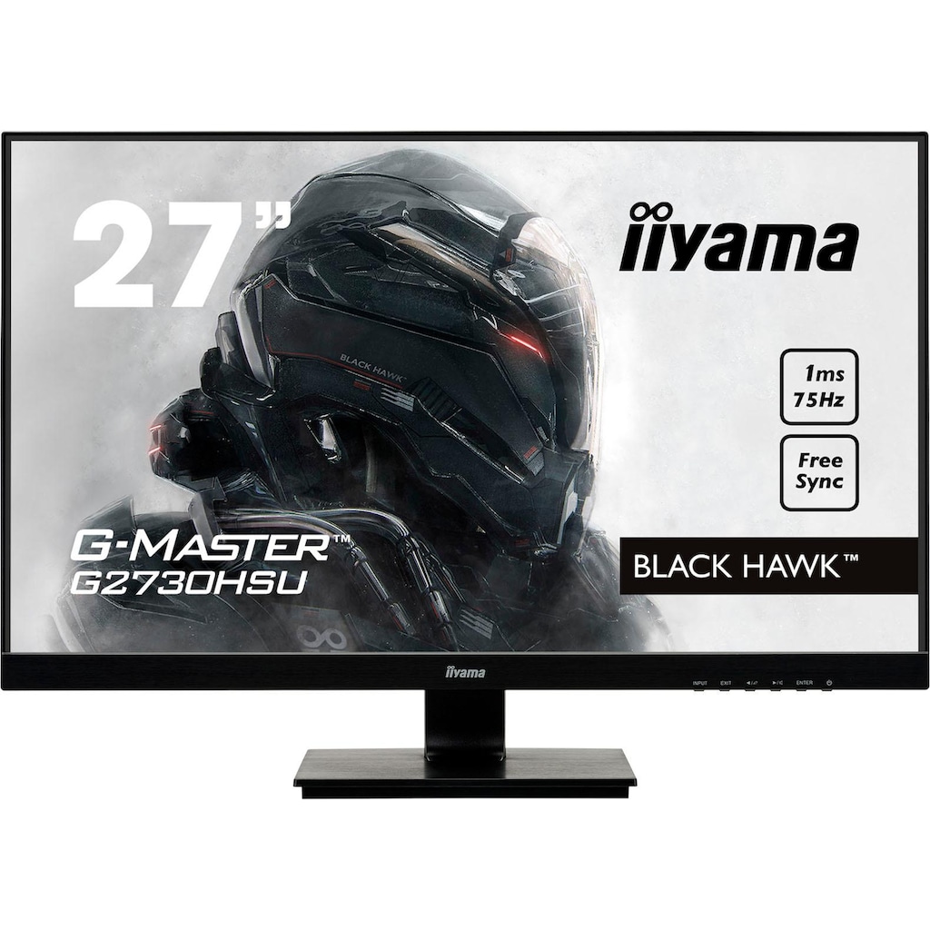 Iiyama Gaming-LED-Monitor »G2730HSU-B1«, 68,6 cm/27 Zoll, 1920 x 1080 px, Full HD, 1 ms Reaktionszeit, 75 Hz