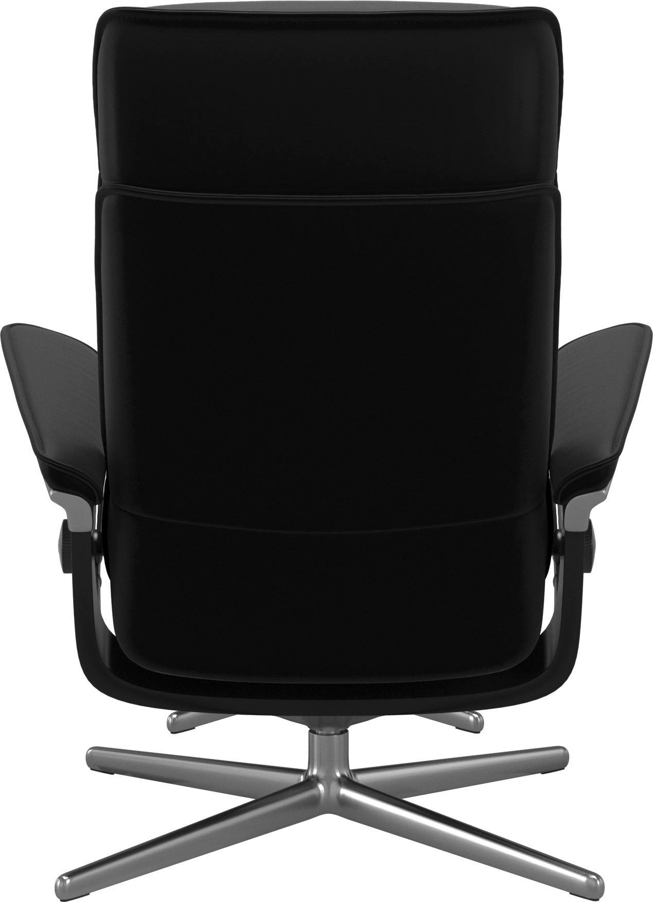 Stressless® Relaxsessel »Admiral«, (Set, Relaxsessel inkl. Hocker), mit Cross Base, Größe M & L, Holzakzent Schwarz