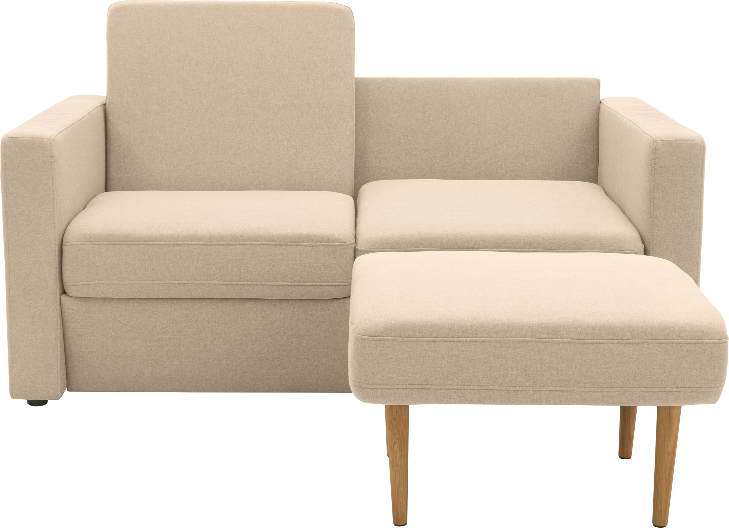 DOMO collection 2-Sitzer »Slunce, Outdoor-Raumwunder«, 2-Sitzer inkl. 2 Hocker, Outdoor geeignet