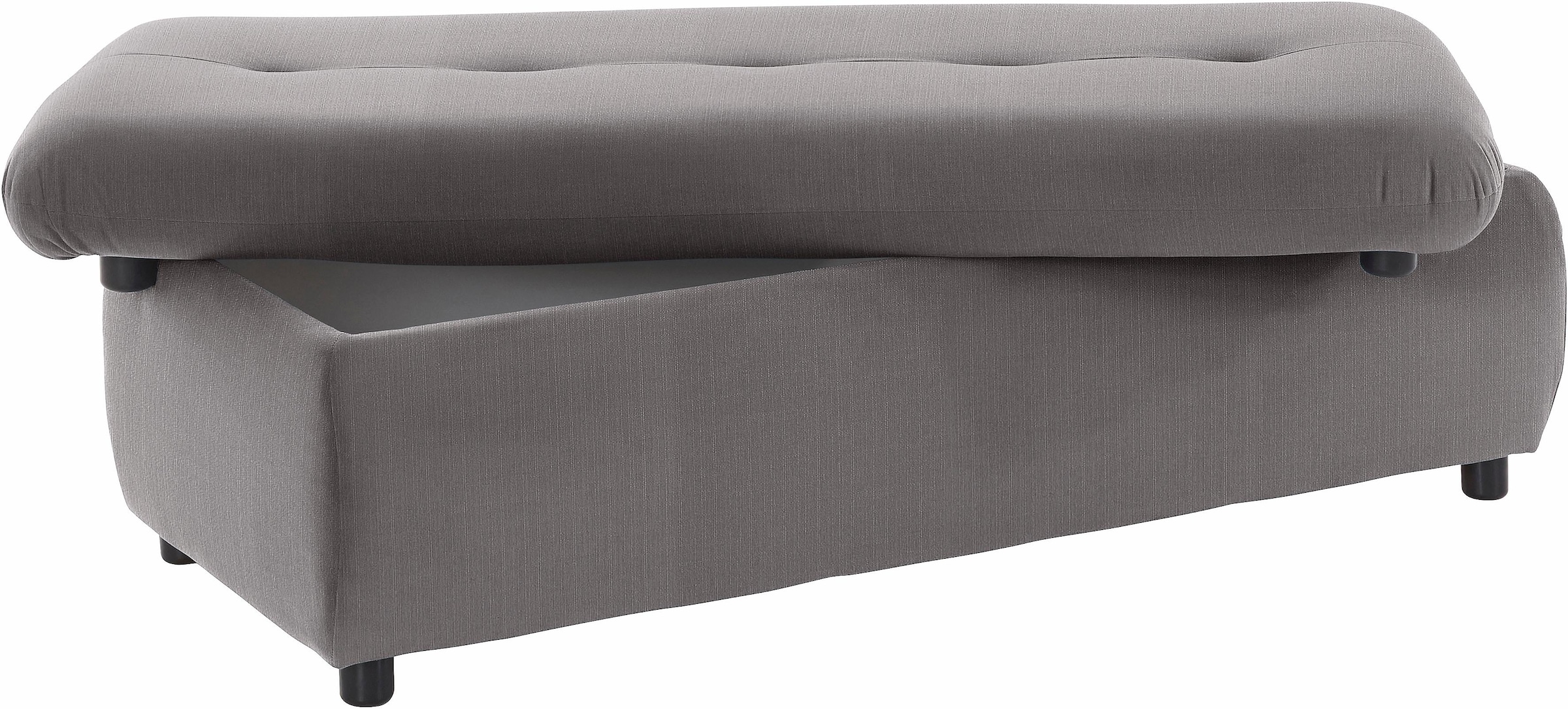TRENDMANUFAKTUR Hocker »Indie II, bequemer Bankhocker mit Staufach unter der Sitzfläche«