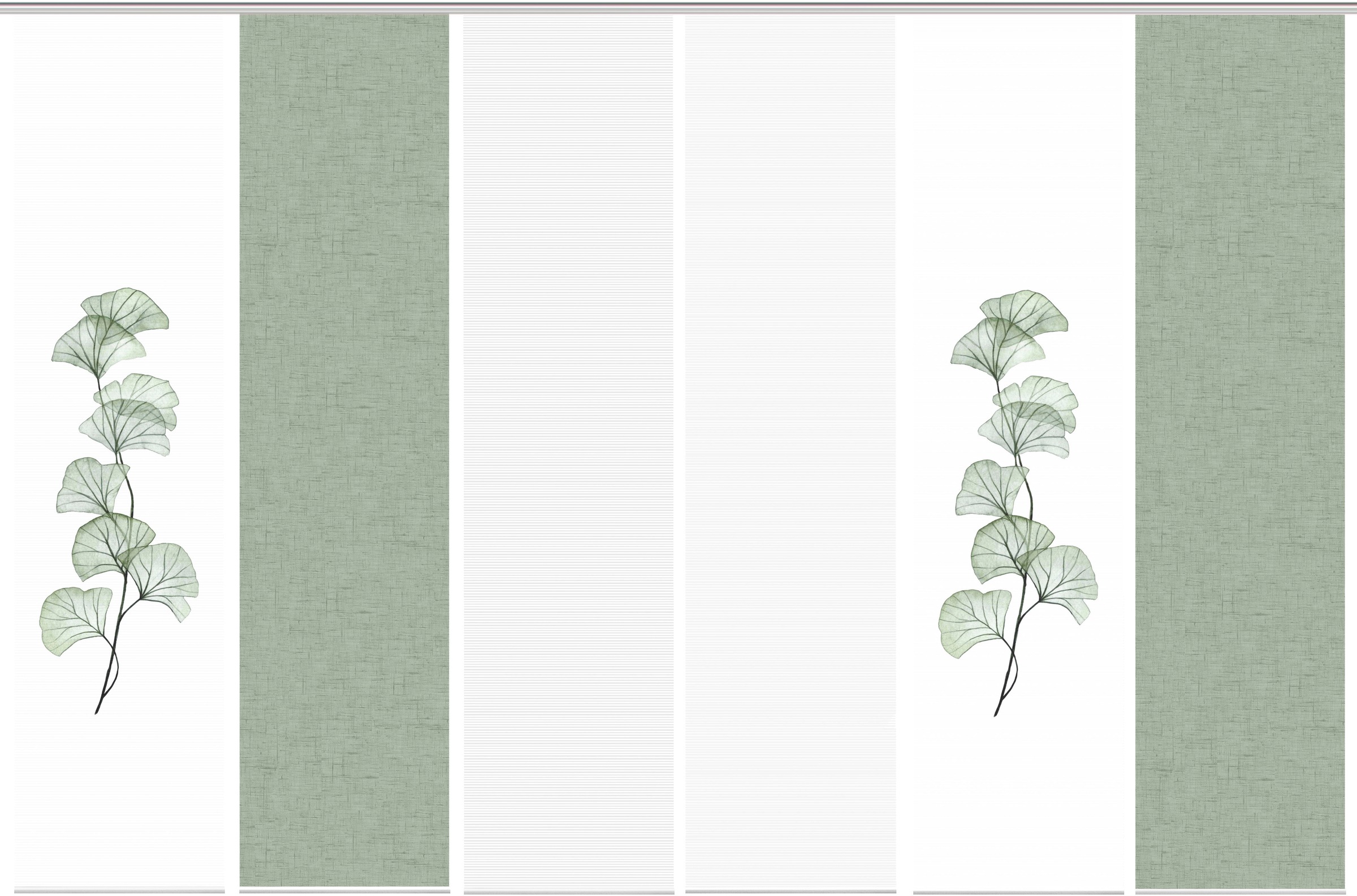 Vision S Schiebegardine »BERTO 6er SET« Paneelwagen 6 Stk. tlg. Schiebevorhang Digidruck 6er Set BERTO