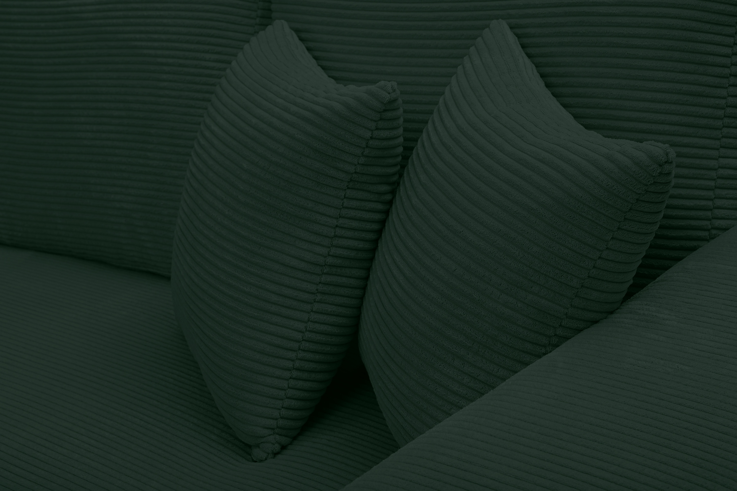 WERK2 Ecksofa »Eden modern und zeitlos, geschmackvolles Sofa, Breite 286cm, L-Form« Design Ecksofa in Cord mit besonders weichem Sitzkomfort