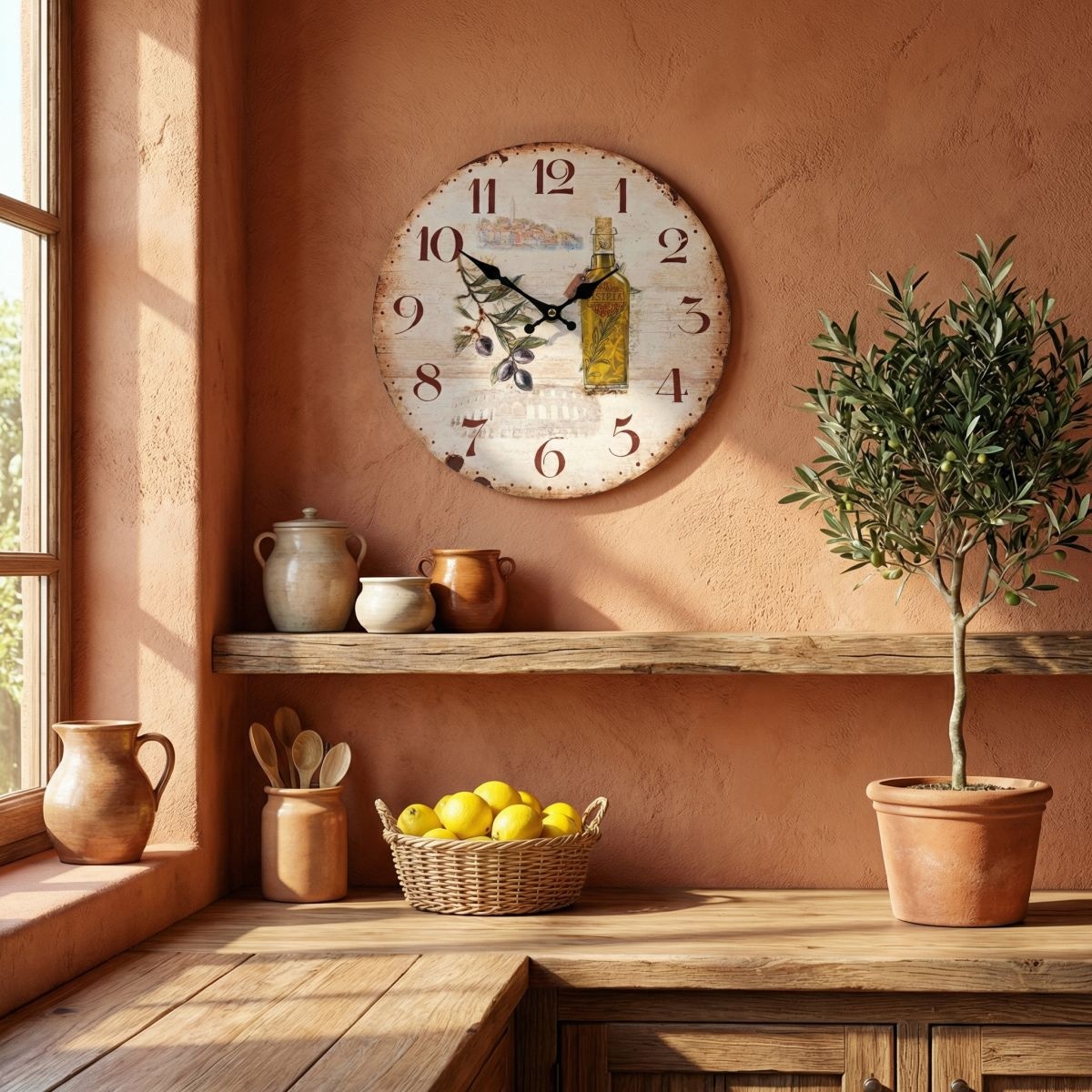Ambiente Haus Wanduhr »Wanduhr - Istria - 28 cm«