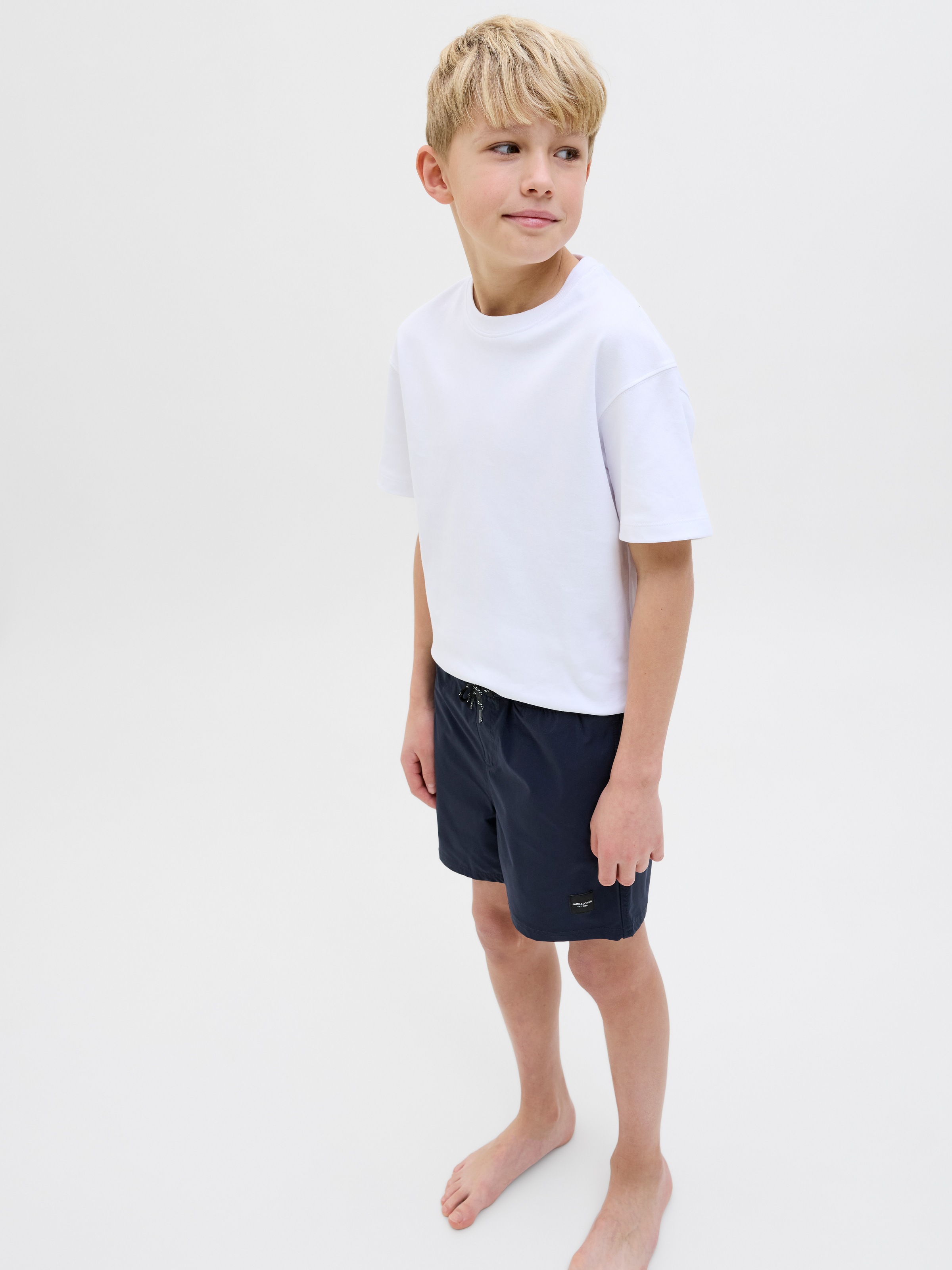 Jack & Jones Junior Badeshorts »JPSTMAUI JJSWIM DB WB AKM SN JNR«, in cooler Double Layer Optik