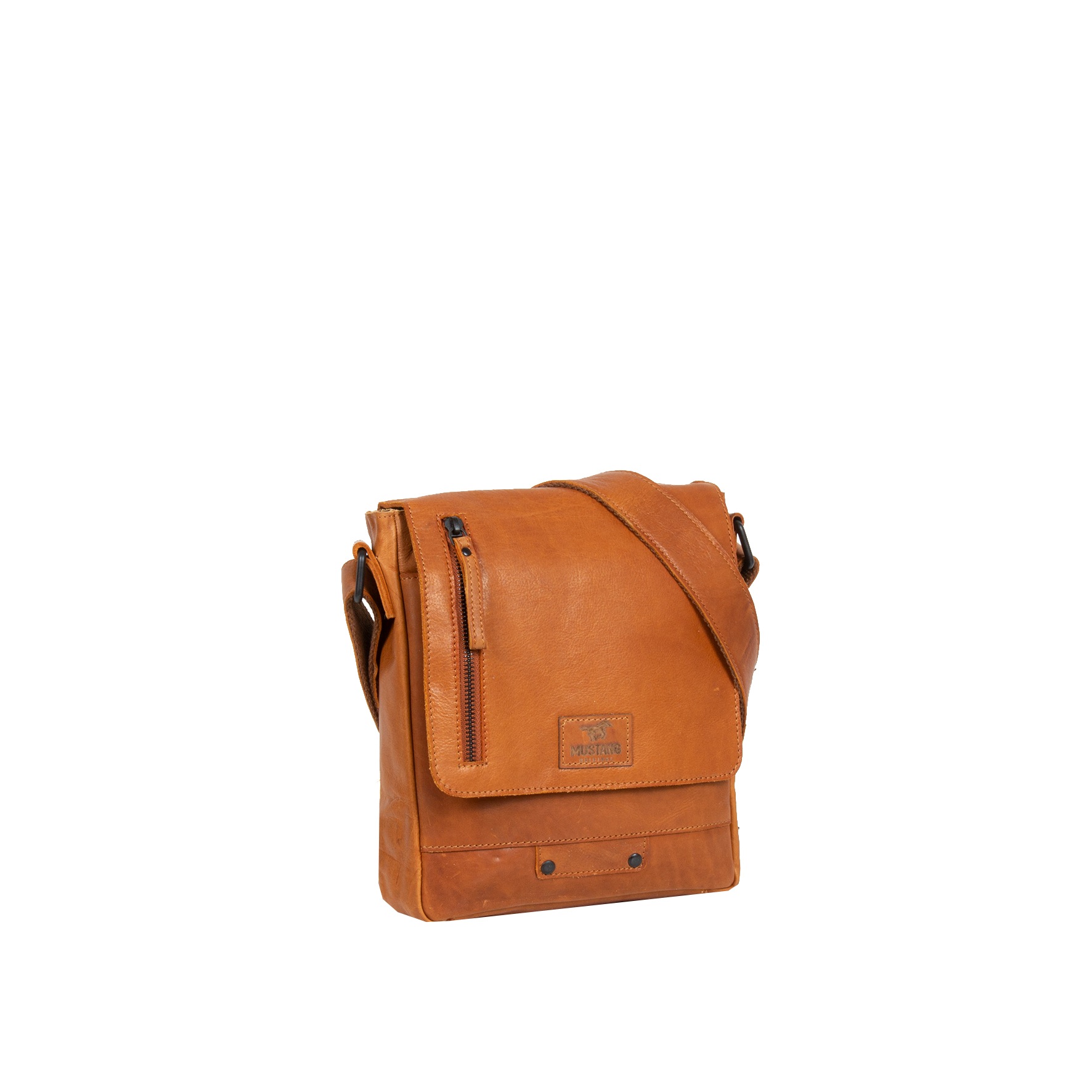 Mustang Schultertasche »San Marino«, Herren Umhängetasche, Businessbag Mit Nieten Und Logo