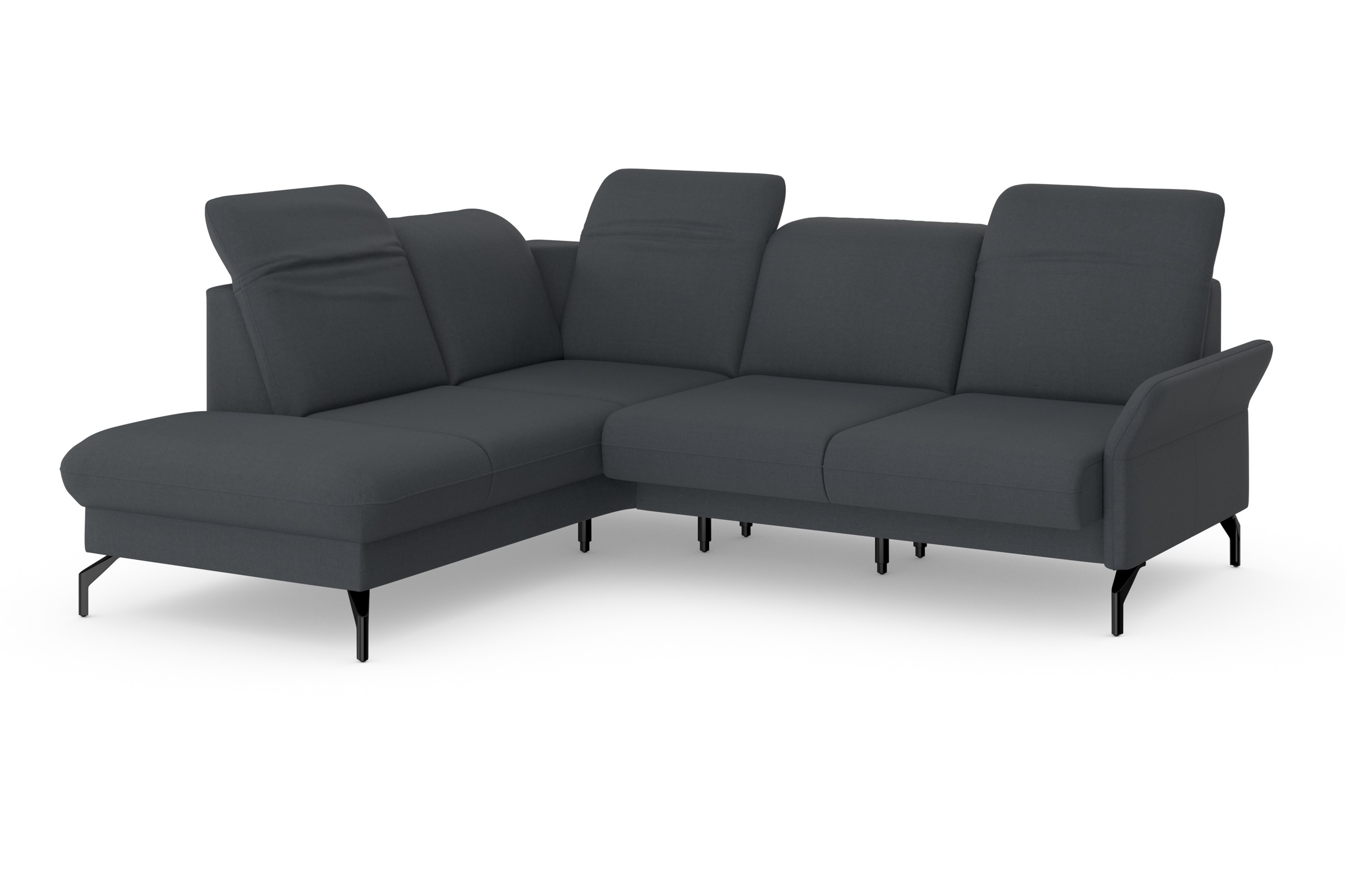 sit&more Ecksofa »Fashion L-Form«, wahlweise mit Kopfteilverstellung und Vorziehsitz, motorisch