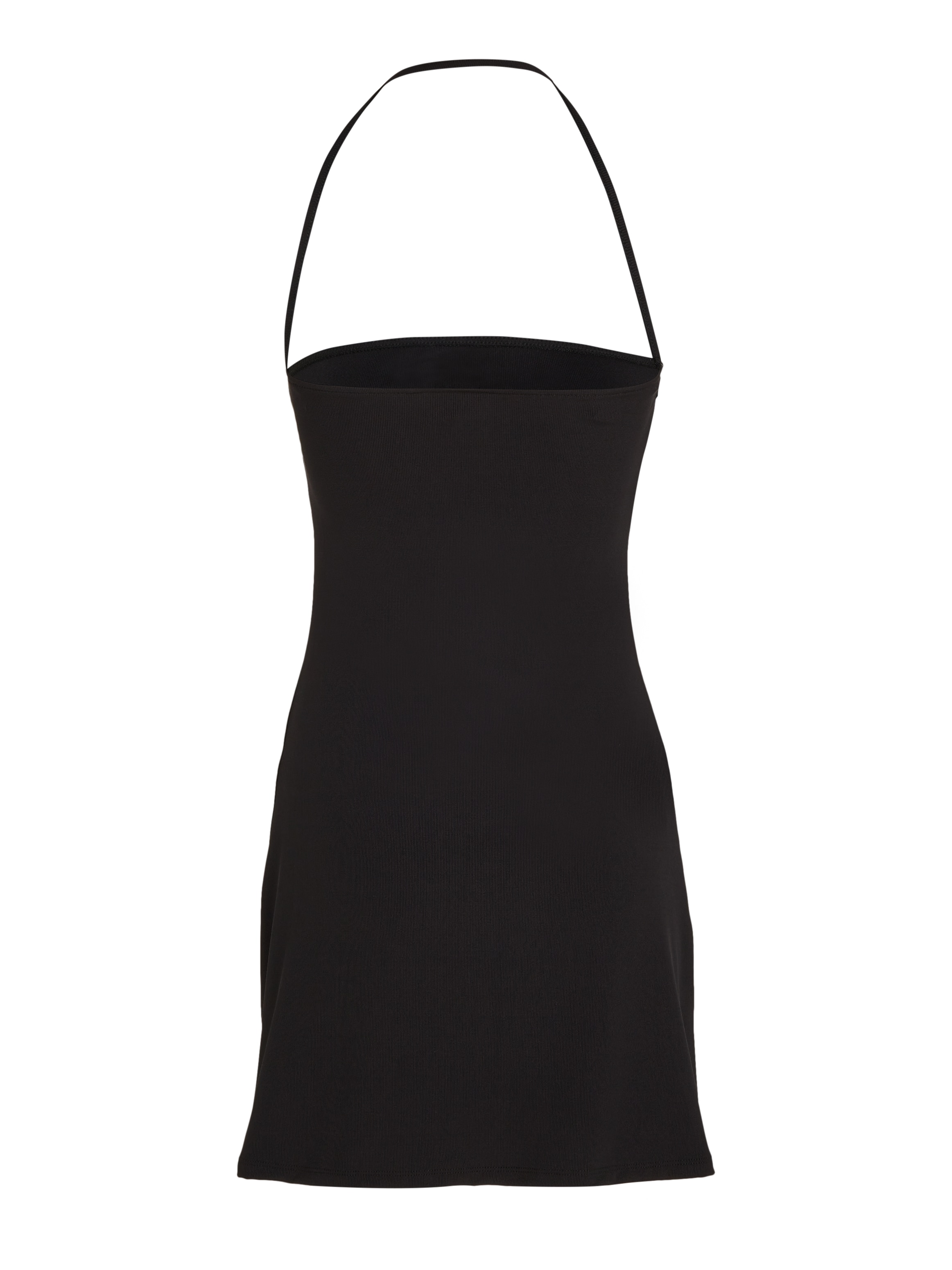 Tommy Jeans Blusenkleid »TJW FLARE MINI BADGE RIB DRESS«, mit Tommy Jeans Flagge