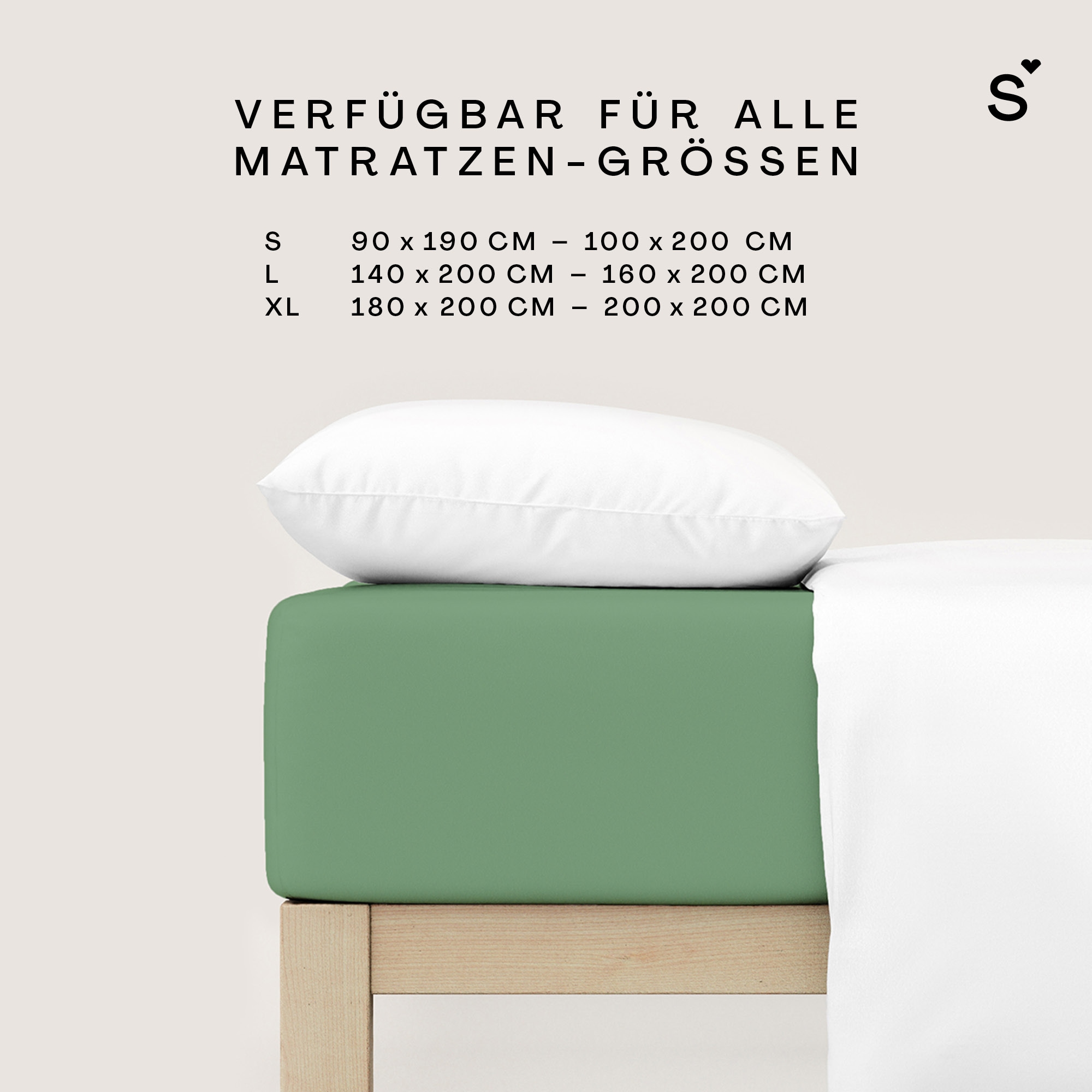 Schlafgut Spannbettlaken »Basic Cotton Bettlaken, 160 g/m², 100% Baumwolle, Spannbetttuch« Spannbettlaken bis 20 cm Matratzenhöhe, bügelfrei und pflegeleicht