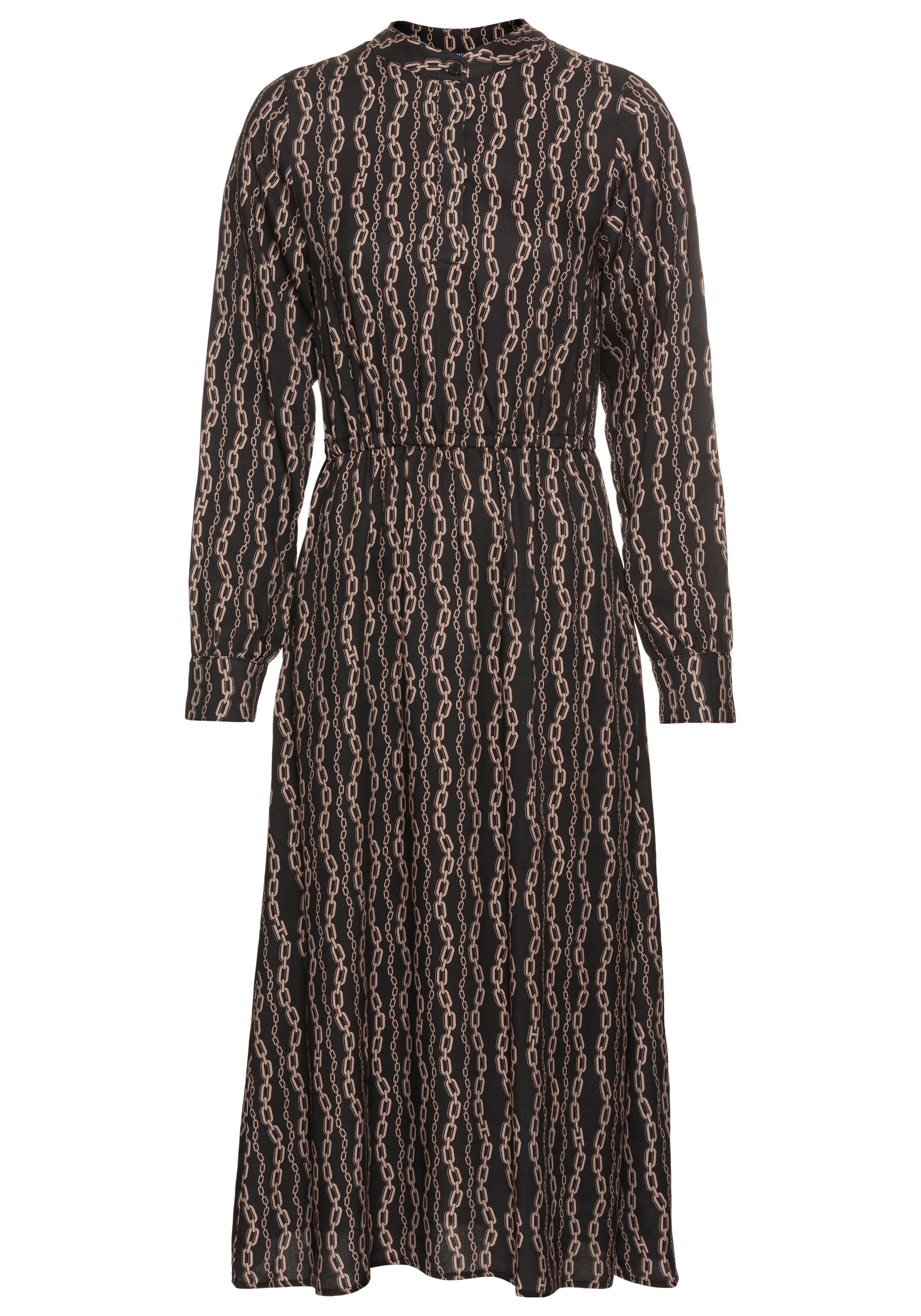 HECHTER PARIS Midikleid Eingrifftasche mit modischem Allover-Print