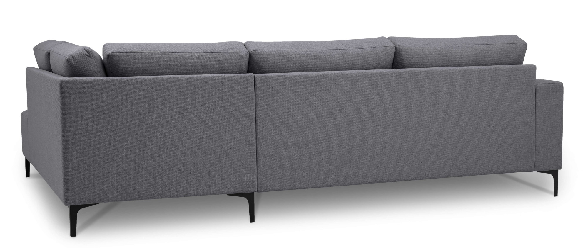 Home affaire Ecksofa »Tournon, L-Form, Breite 256 cm, Webstoff, Chenille« Designsofa im nordischen Stil, Wellenunterfederung, Metallfüße