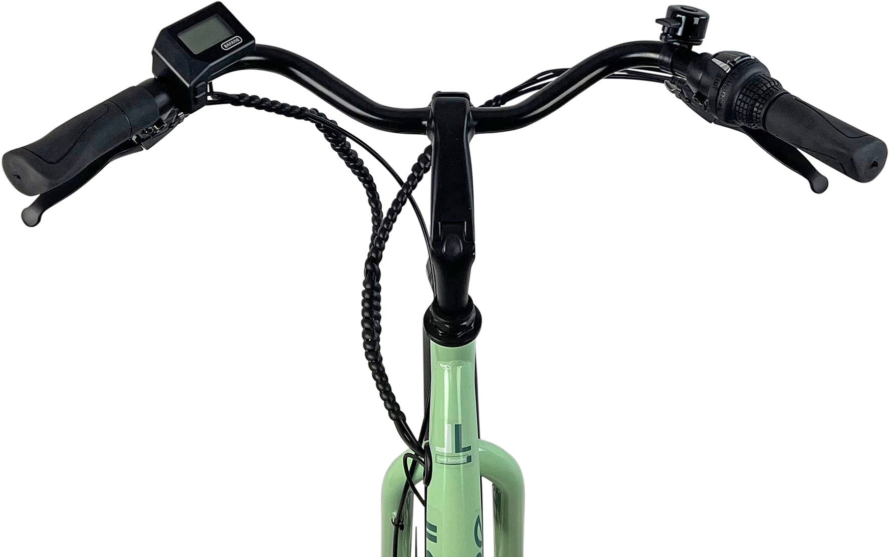 LLobe E-Bike »City E-Bike 26" Town Compact, grün«, 7 Gang, Heckmotor 250 W