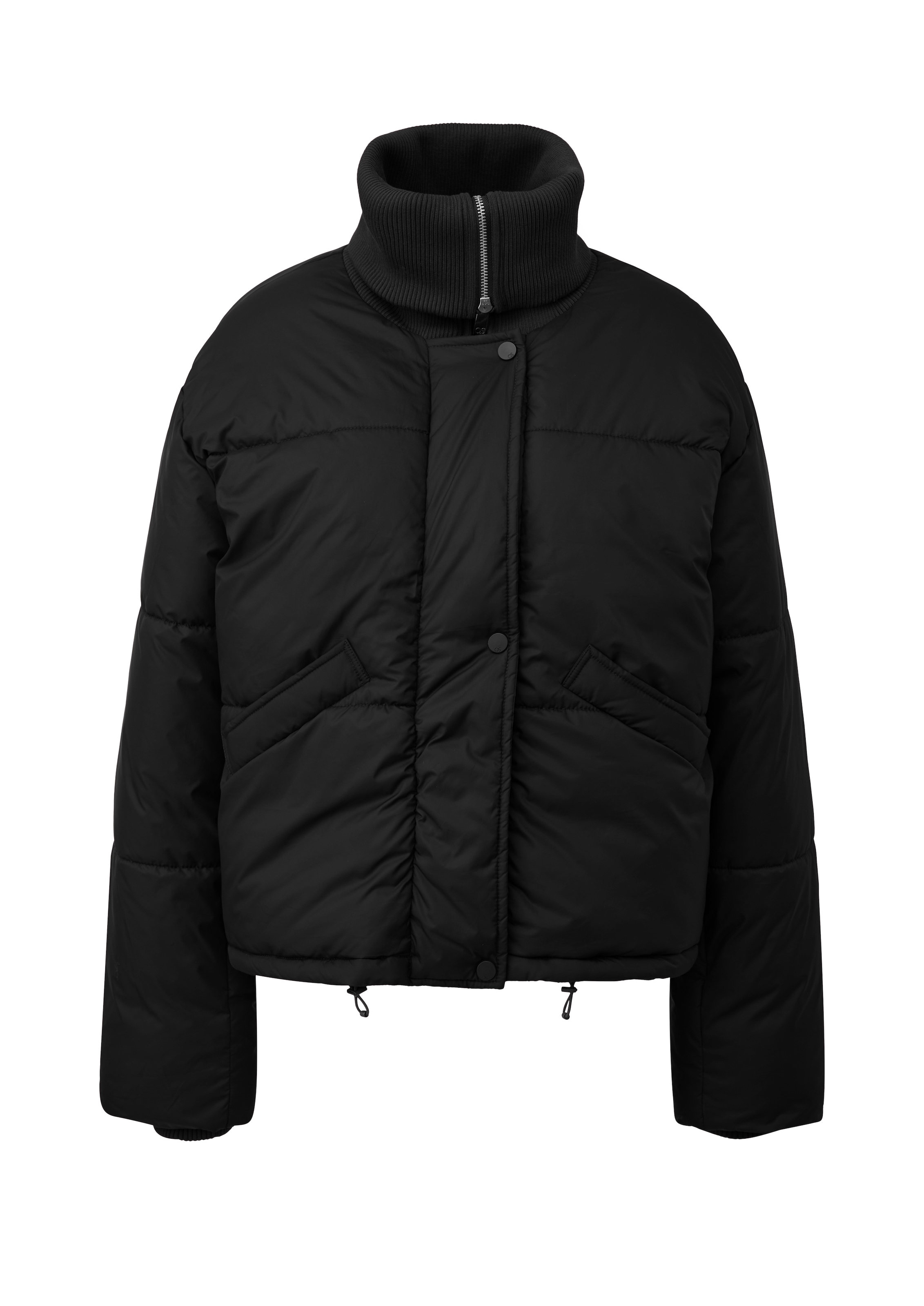 QS Steppjacke ohne Kapuze Winterjacke mit Rollkragen und Reißverschluss