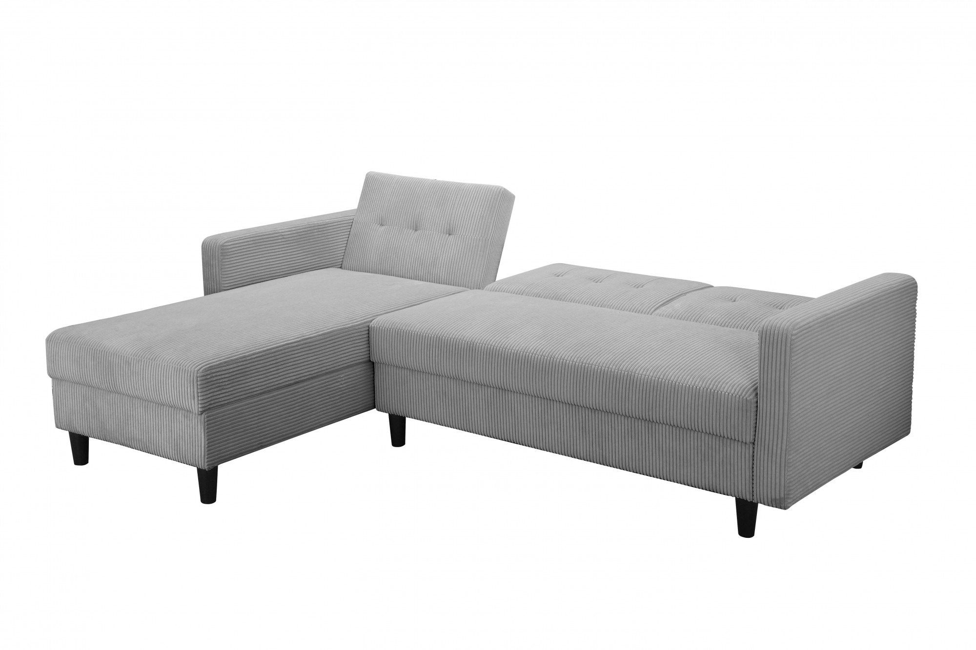 Dorel Home Ecksofa »Hartford, L-Form,«, mit Bettfunktion und Stauraum, Recamiere beidseitig montierbar