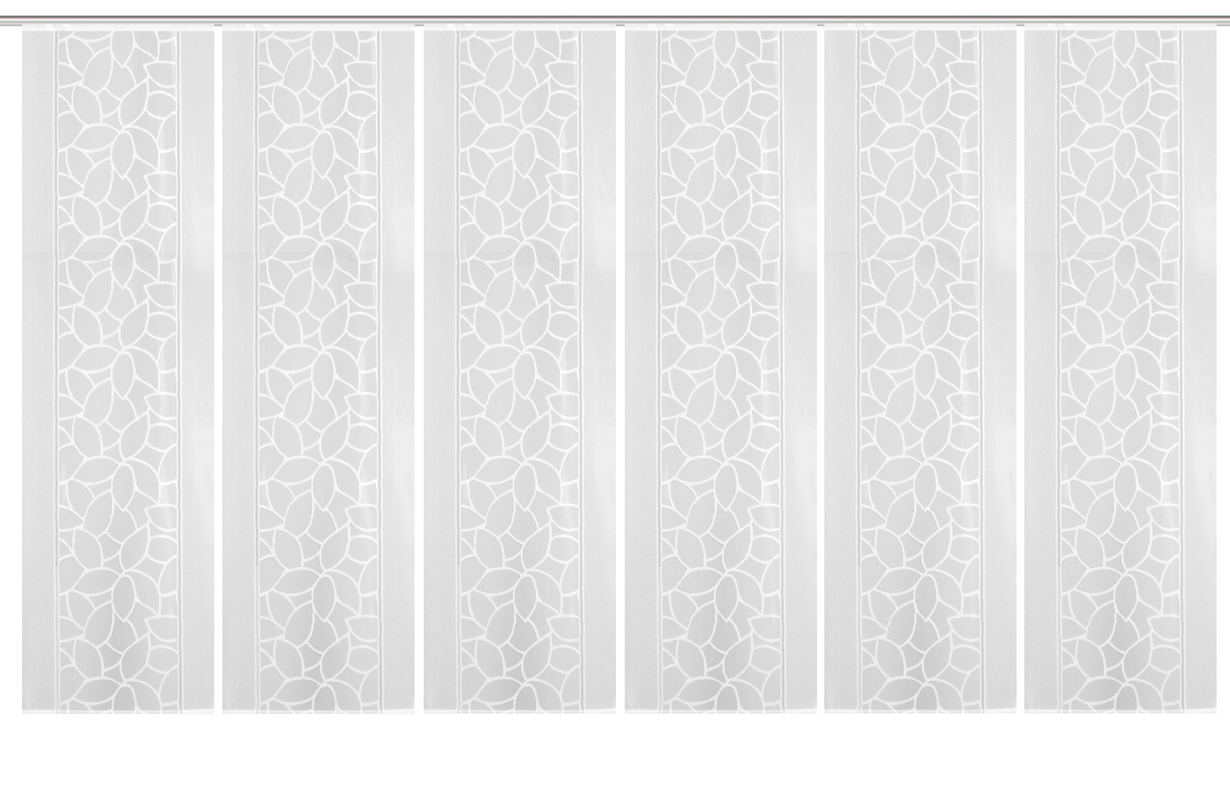 HOME WOHNIDEEN Schiebegardine »JENNA«, (6 St.), Schiebevorhang Jacquard Set günstig online kaufen