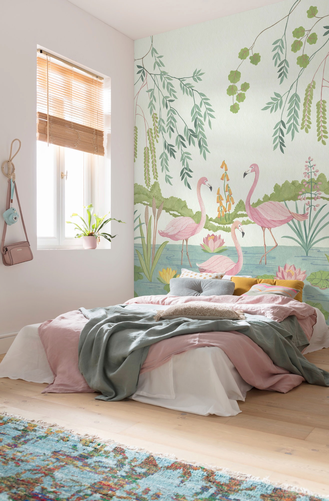 Komar Vliestapete »Flamingo Vibes«, 200x280 cm (Breite x Höhe) günstig online kaufen