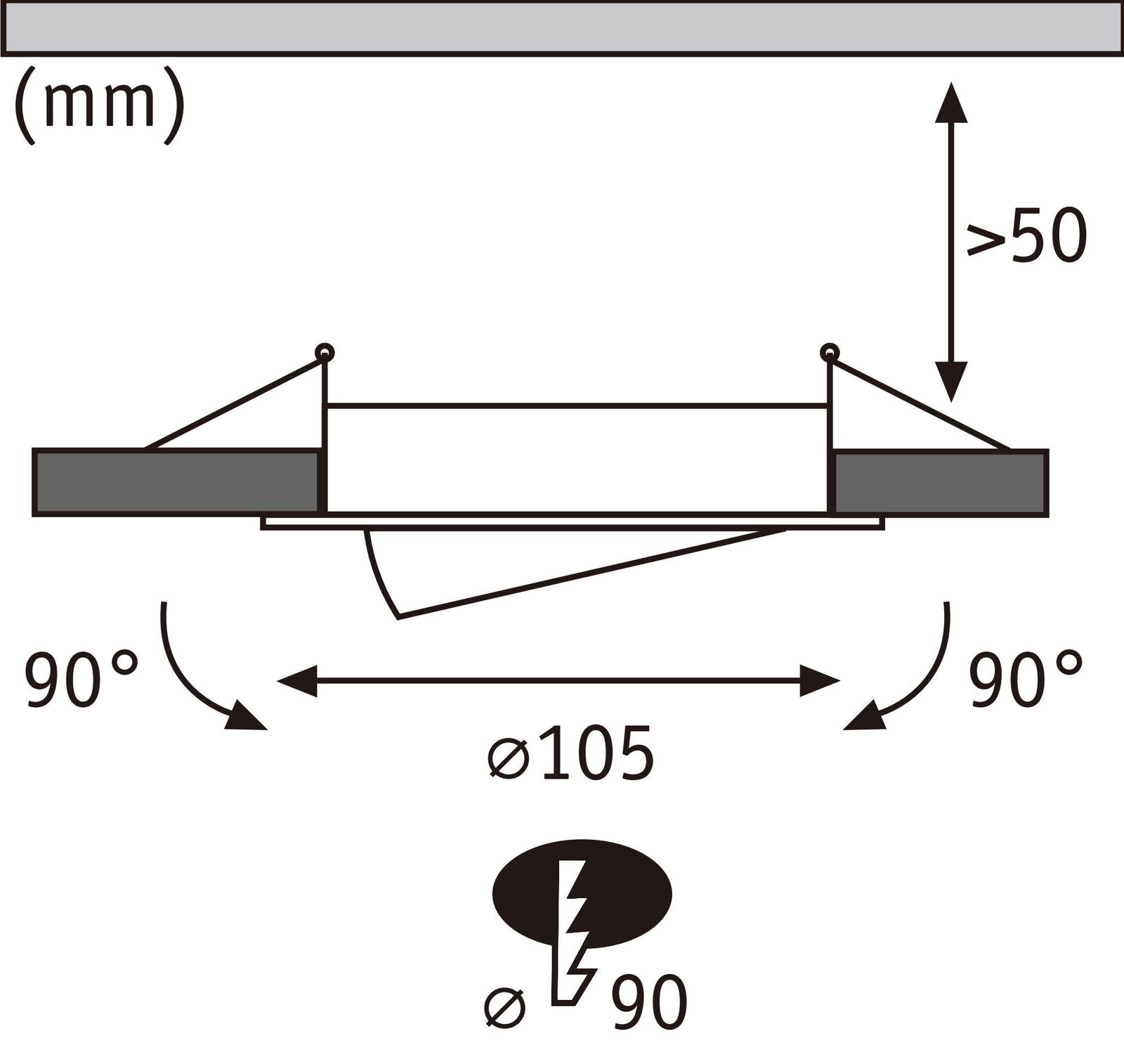 Paulmann LED Einbauleuchte »LED Einbauleuchte White Select Aumus 3xSet 5W 700lm 2300V 2700 - 6500K« 3 Stk. Tageslichtweiß Memoryfunktion, mehrere Helligkeitsstufen, Farbwechsler, Farbsteuerung