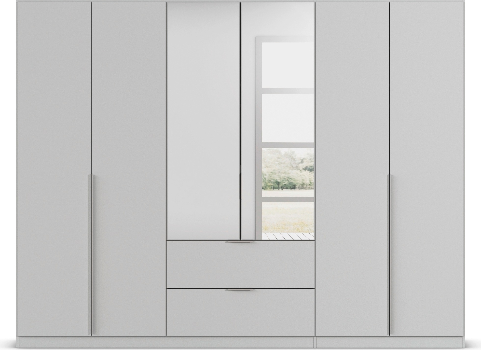 rauch Drehtürenschrank »Kleiderschrank Schrank Garderobe AGORDO mit Dekor- oder Hochglanzfront«, mit Außenschubkästen, in 6 Breiten und 2 Höhen MADE IN GERMANY
