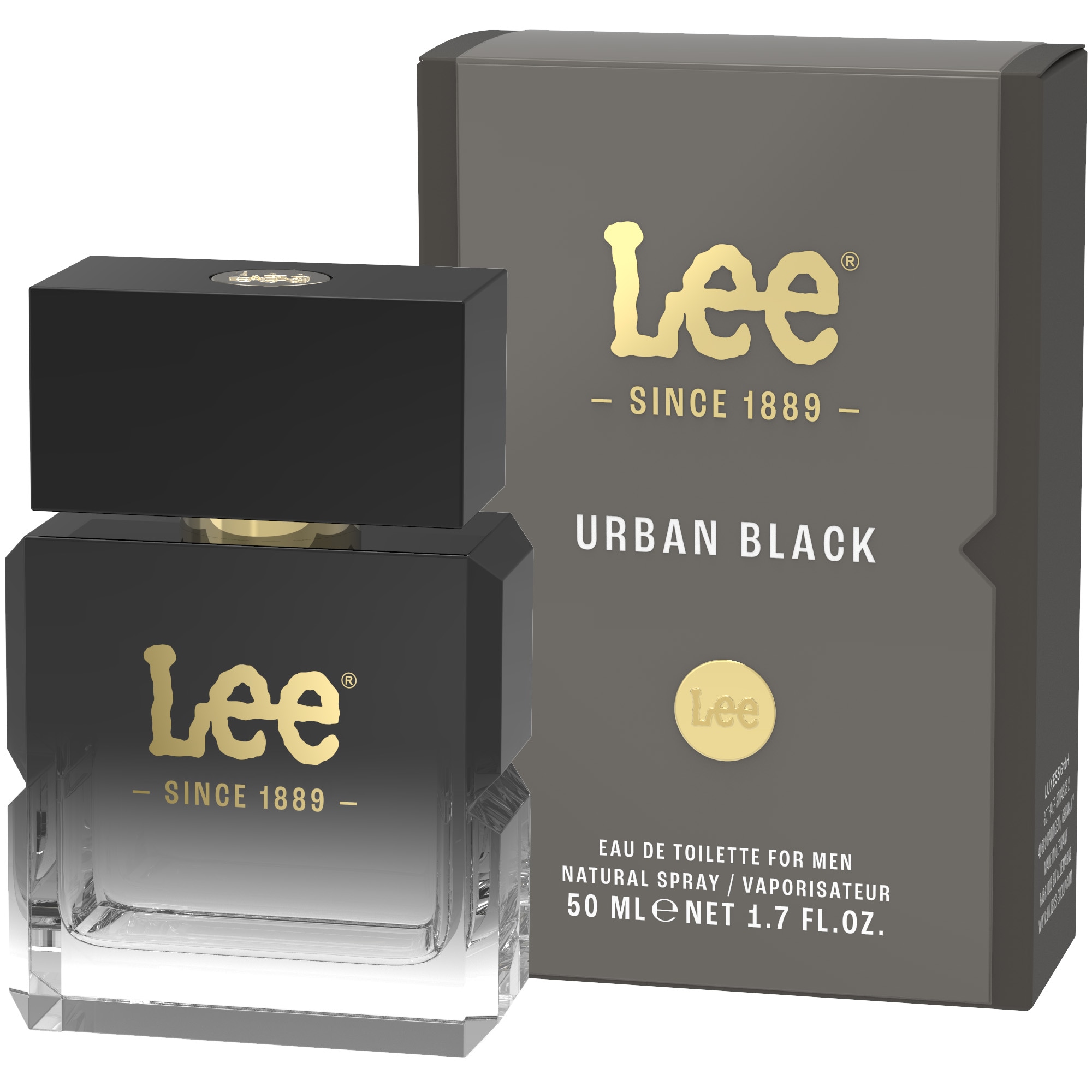 Lee® Eau de Toilette »Urban Black« für Herren, flüssige Form, einfache Anwendung, 50 ml Inhalt