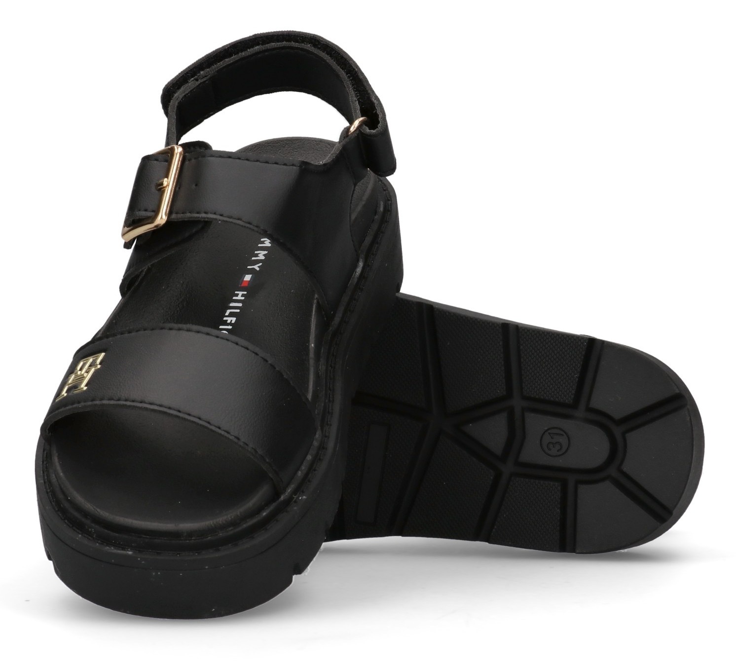 Tommy Hilfiger Plateausandale, Sandale mit modischem Plateau