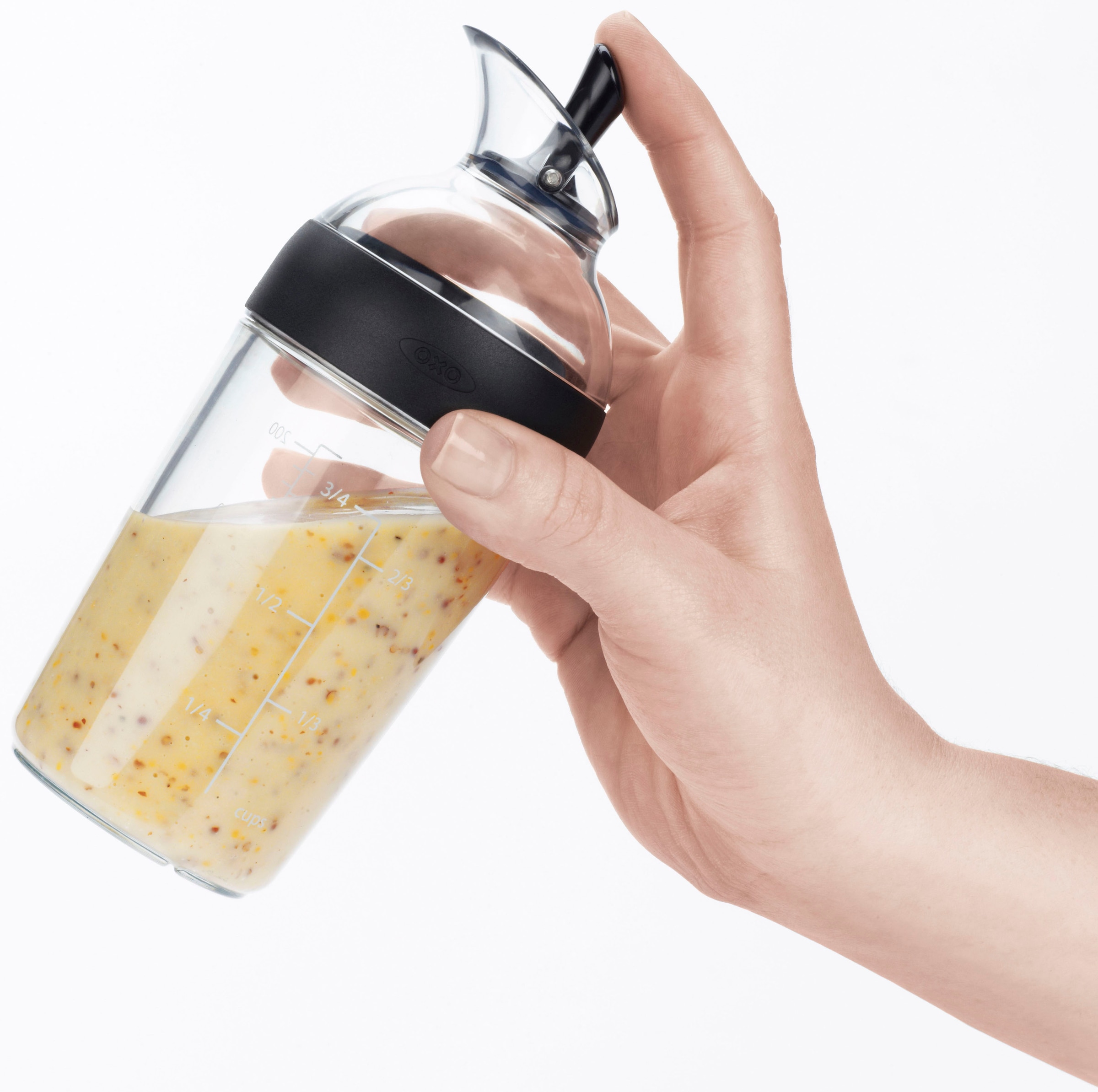 OXO Good Grips Dressing Shaker, für Salatdressing, 250 ml, Kunststoff