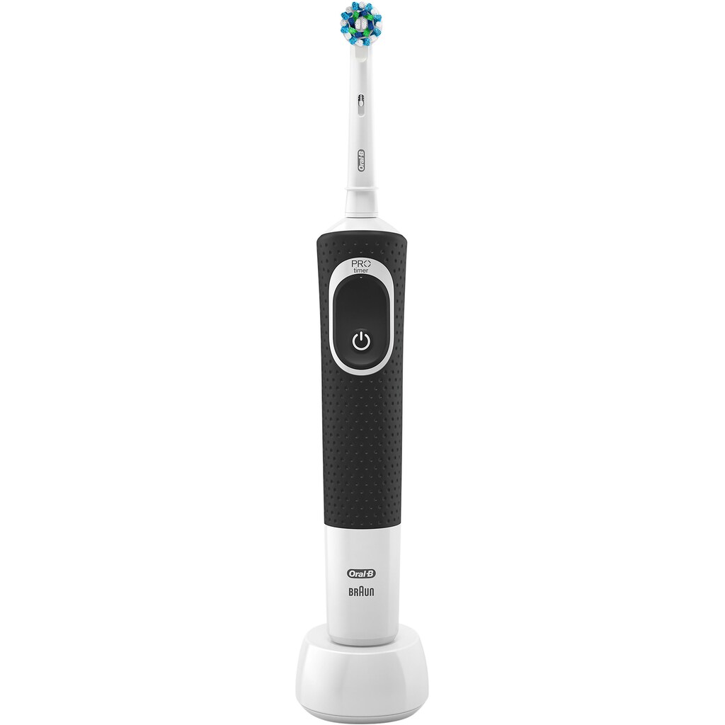 Oral-B Elektrische Zahnbürste »Vitality 100 CrossAction Schwarz«, 1 St. Aufsteckbürsten