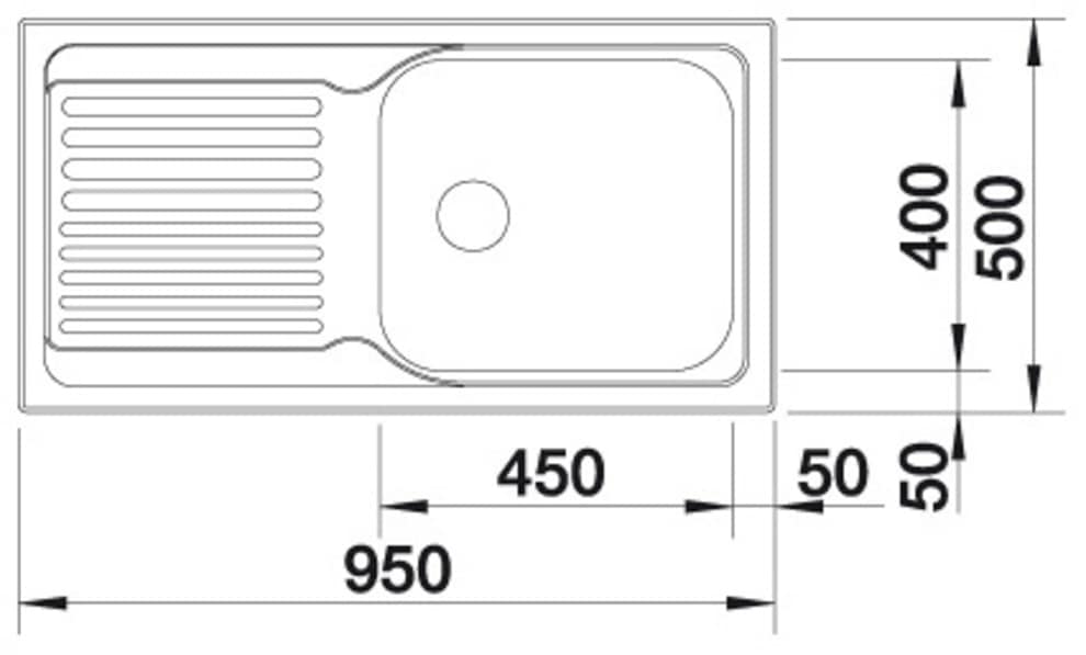 Blanco Edelstahlspüle »TIPO XL 6 S«, zum wechselseitigen Einbau geeignet