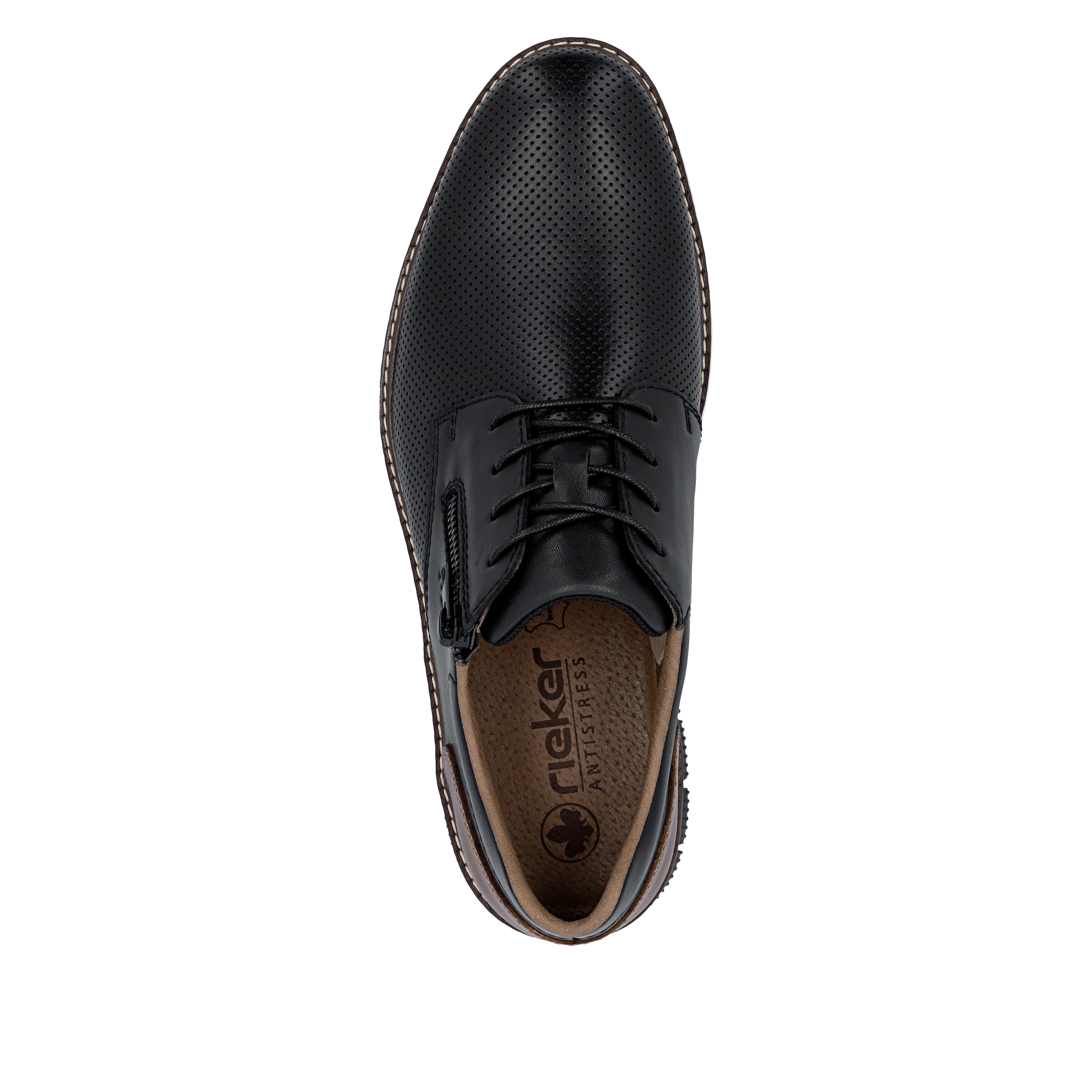 Rieker Schnürschuh  Halbschuh, Freizeitsneaker, Casual-Schnürer mit Perforation