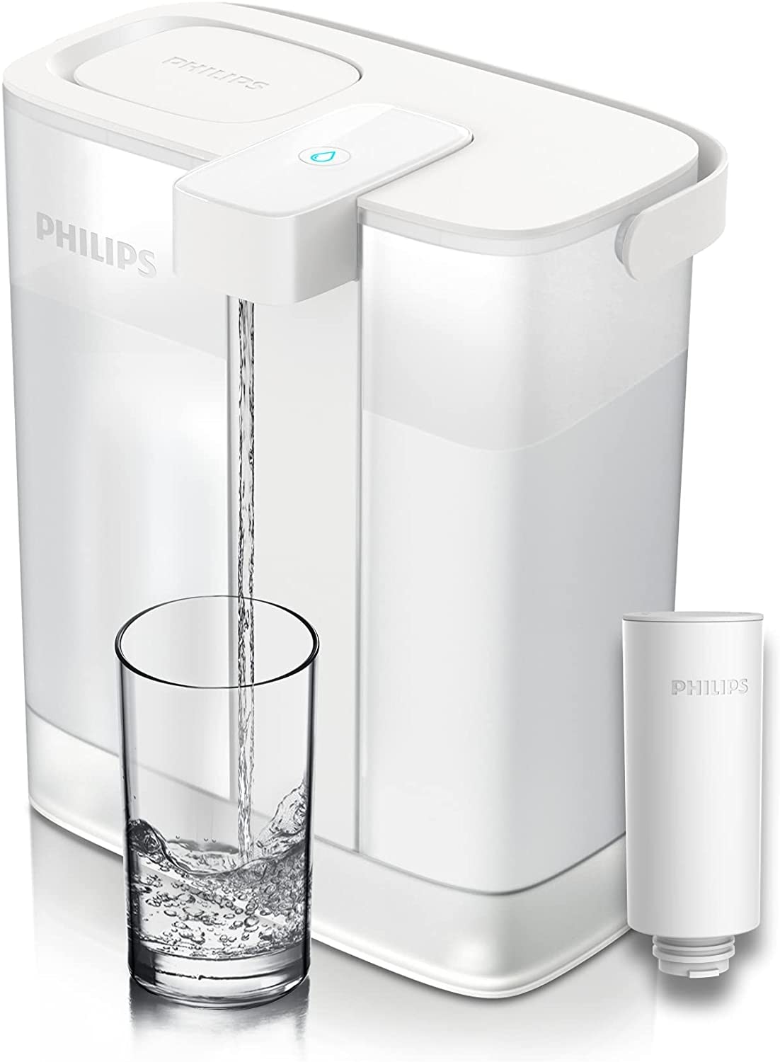 Philips Wasserfilter »Philips Instant Wasserfilter-Spender 3L inkl. 3 Ersatzfilter« Set, 5 Stk. tlg. Nutzungsabhängige Anzeige der Filterlebensdauer