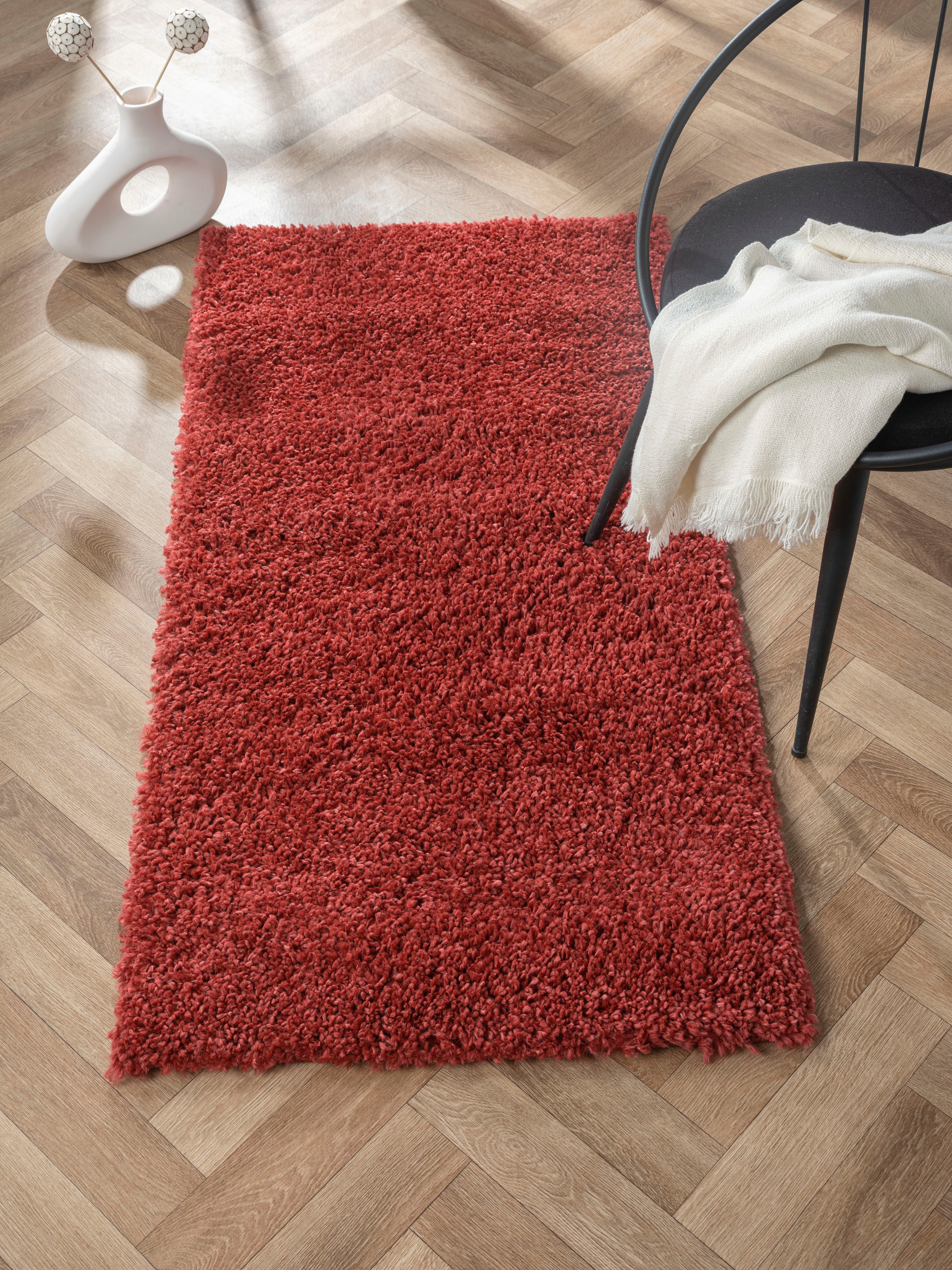 2. Bild von Myflair Möbel & Accessoires Hochflor-Teppich »My Shaggy«, rechteckig, Shaggy, Uni-Farben, leicht glänzend, Microfaser, extra flauschig