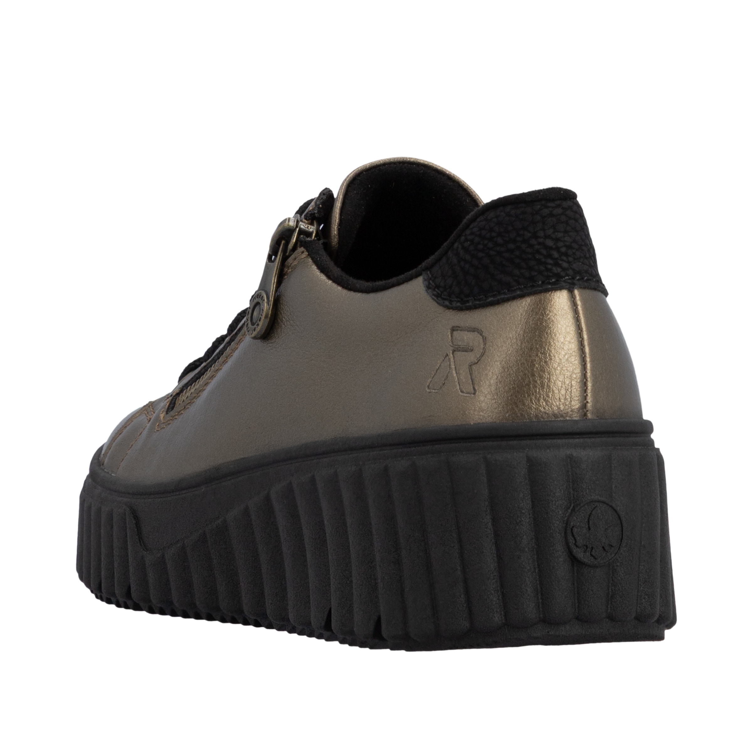 Rieker Plateausneaker  Freizeitschuh, Halbschuh, Schnürschuh mit Plateausohle